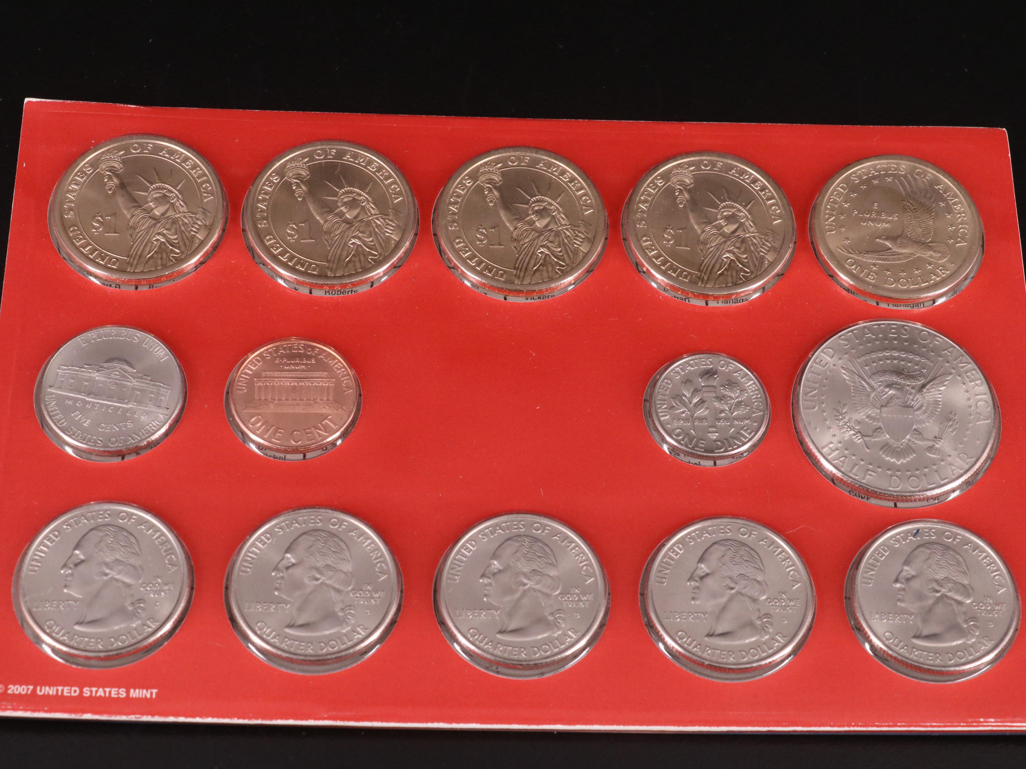Twelve Different United States Mint Sets