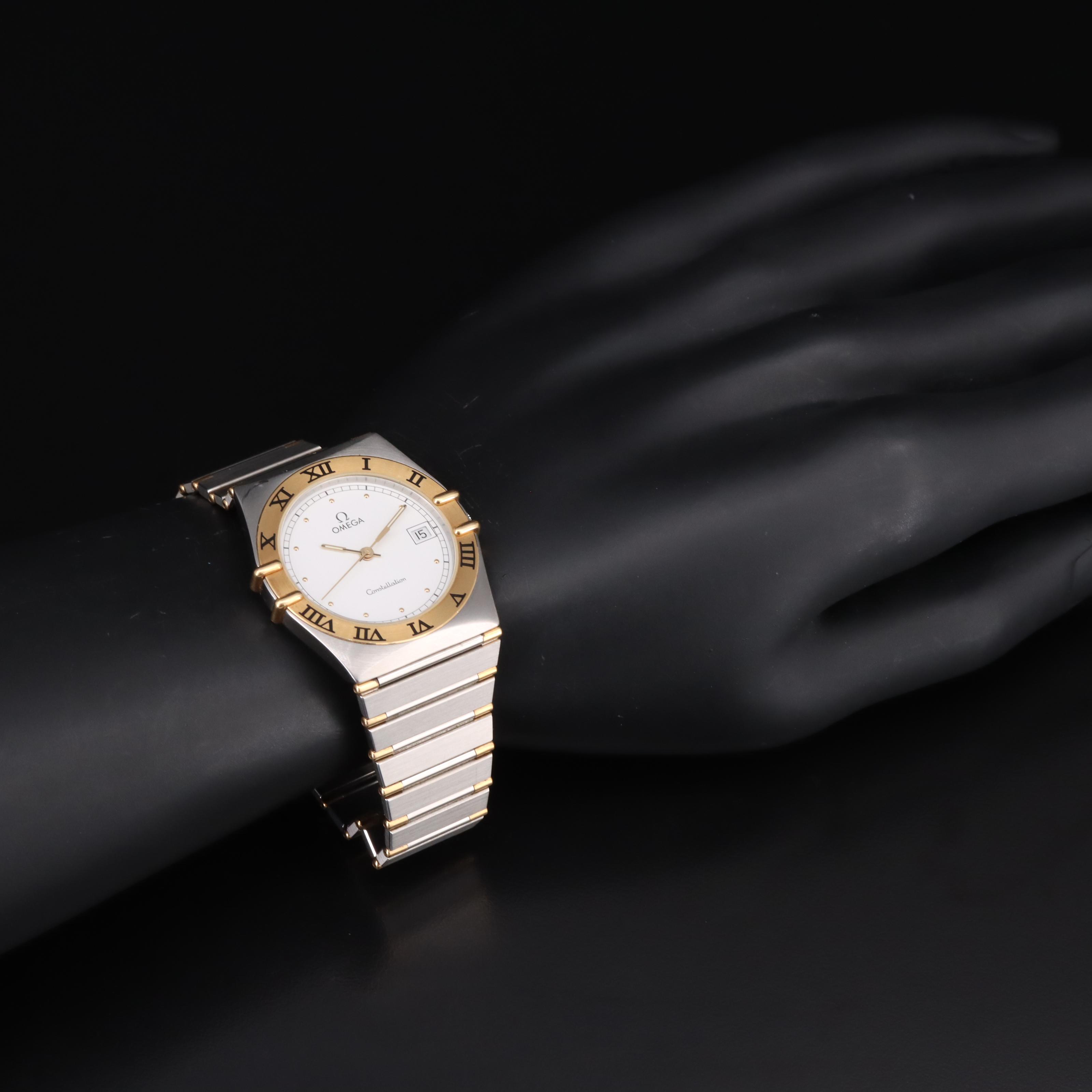 1991 Omega Constellation 18K and Stainless Steel Watch