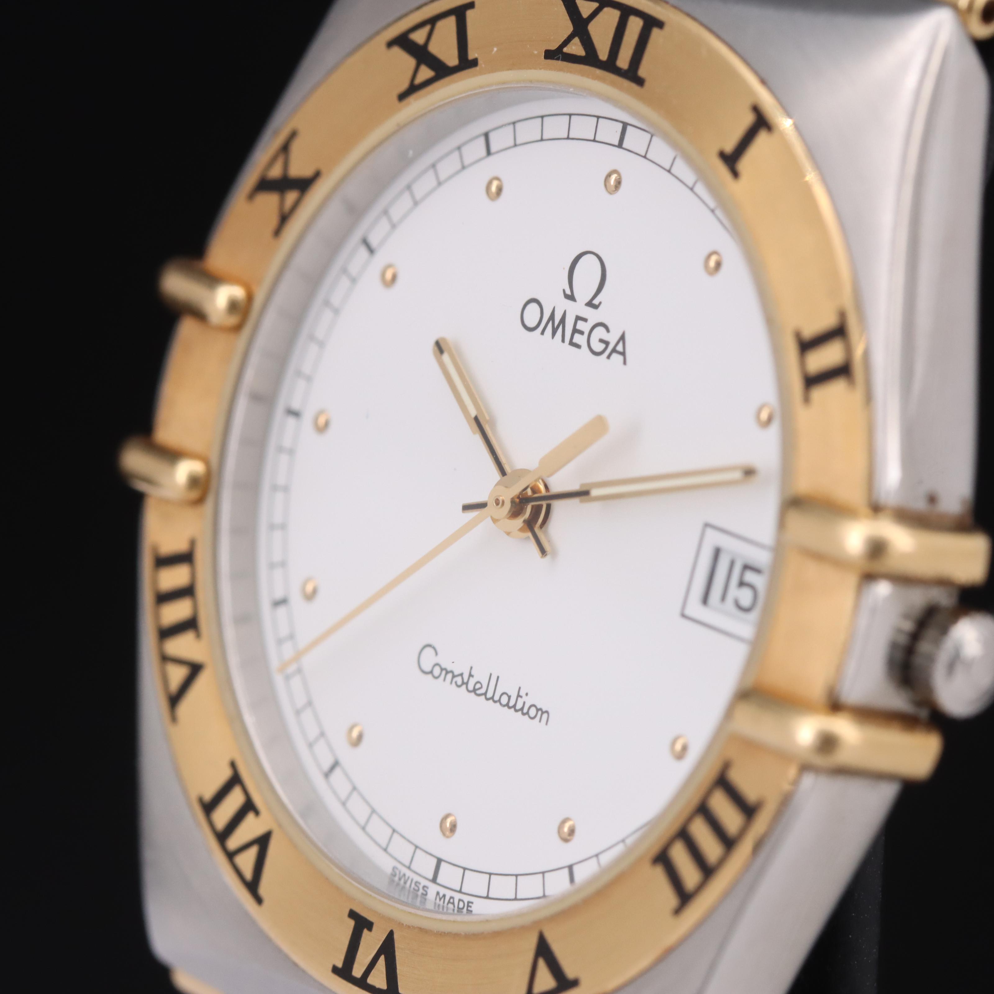 1991 Omega Constellation 18K and Stainless Steel Watch