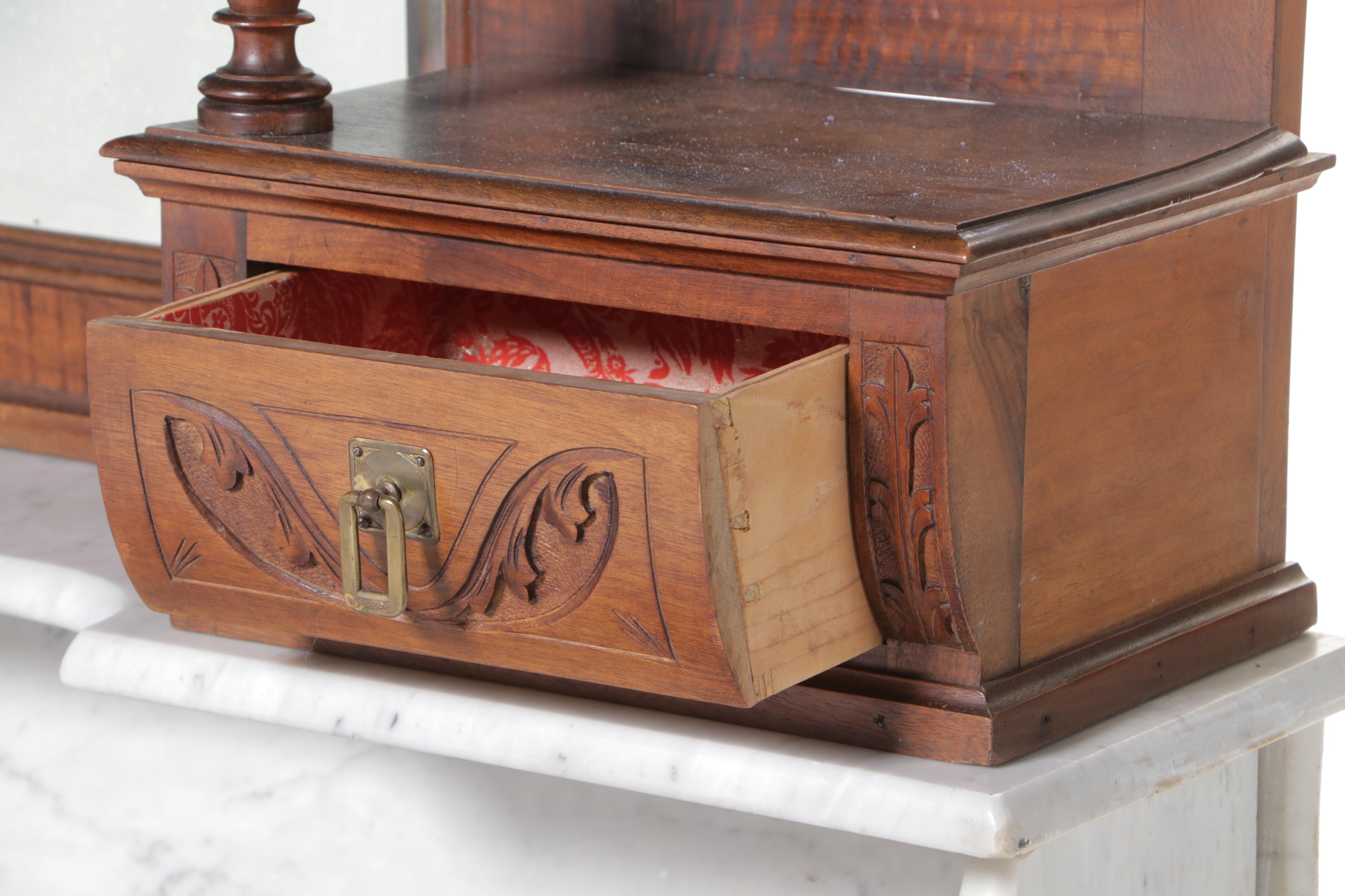 Victorian Renaissance Revival Walnut Chest of Drawers, Mid to Late 19th C