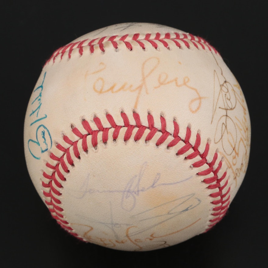 MLB Signed Ball with Vander Meer, Palmer, Nuxhall, Perez, Brennaman, More, PSA