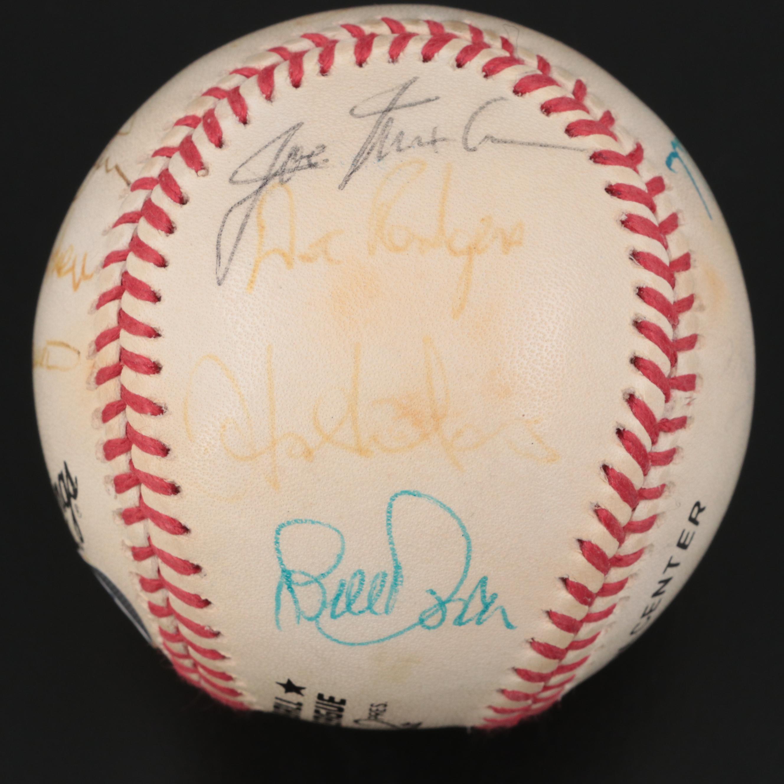 MLB Signed Ball with Vander Meer, Palmer, Nuxhall, Perez, Brennaman, More, PSA