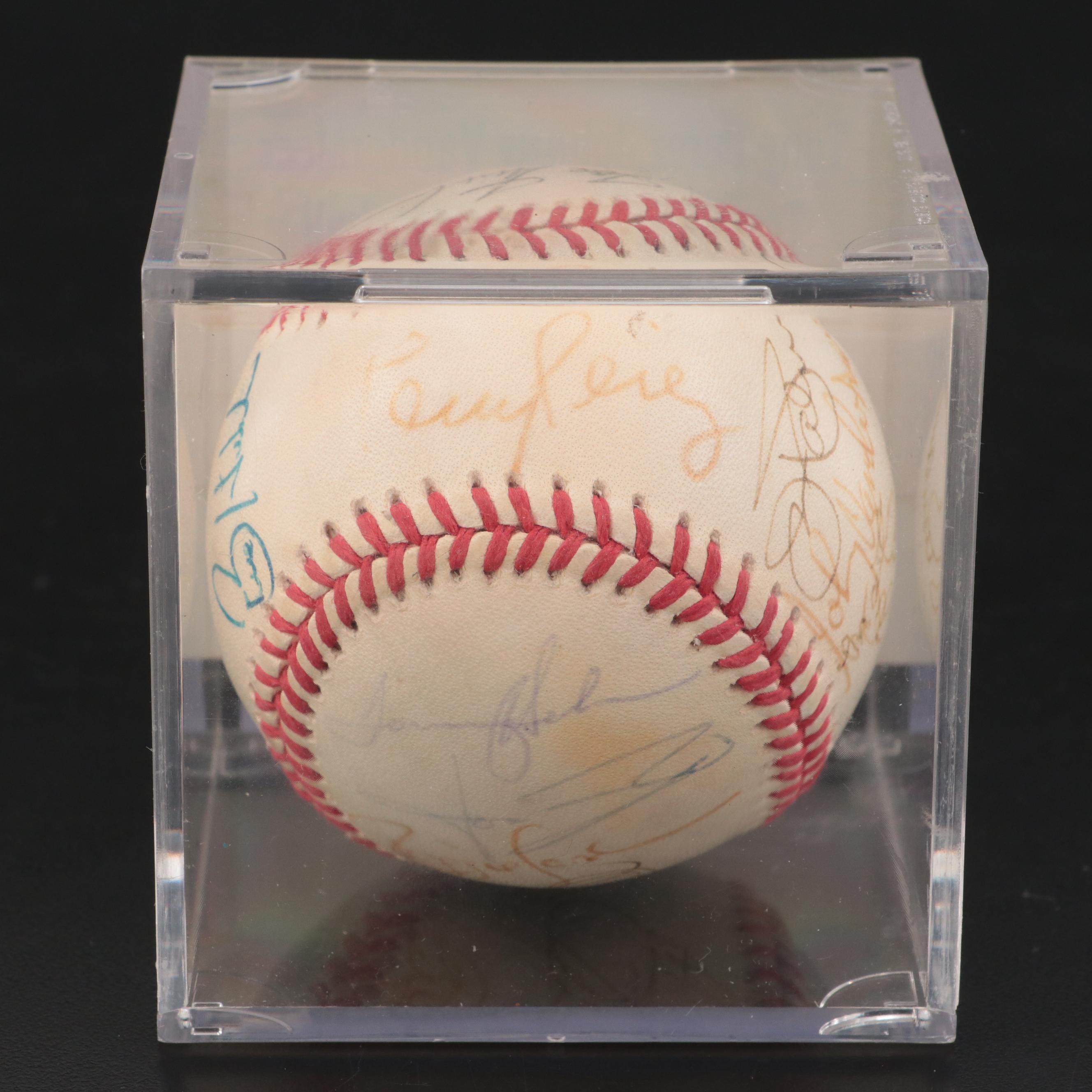 MLB Signed Ball with Vander Meer, Palmer, Nuxhall, Perez, Brennaman, More, PSA