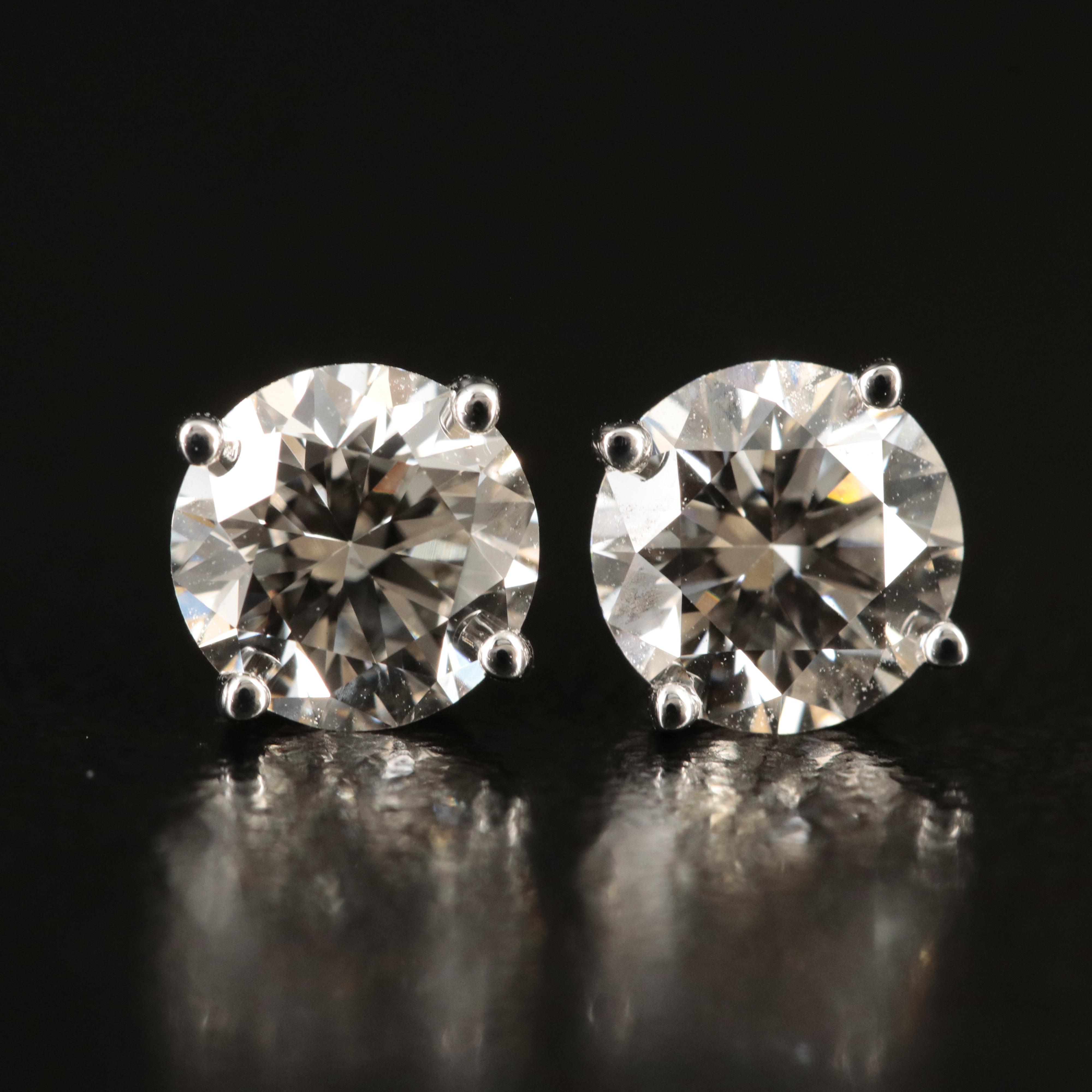 14K 1.32 CTW Lab Grown Diamond Stud Earrings