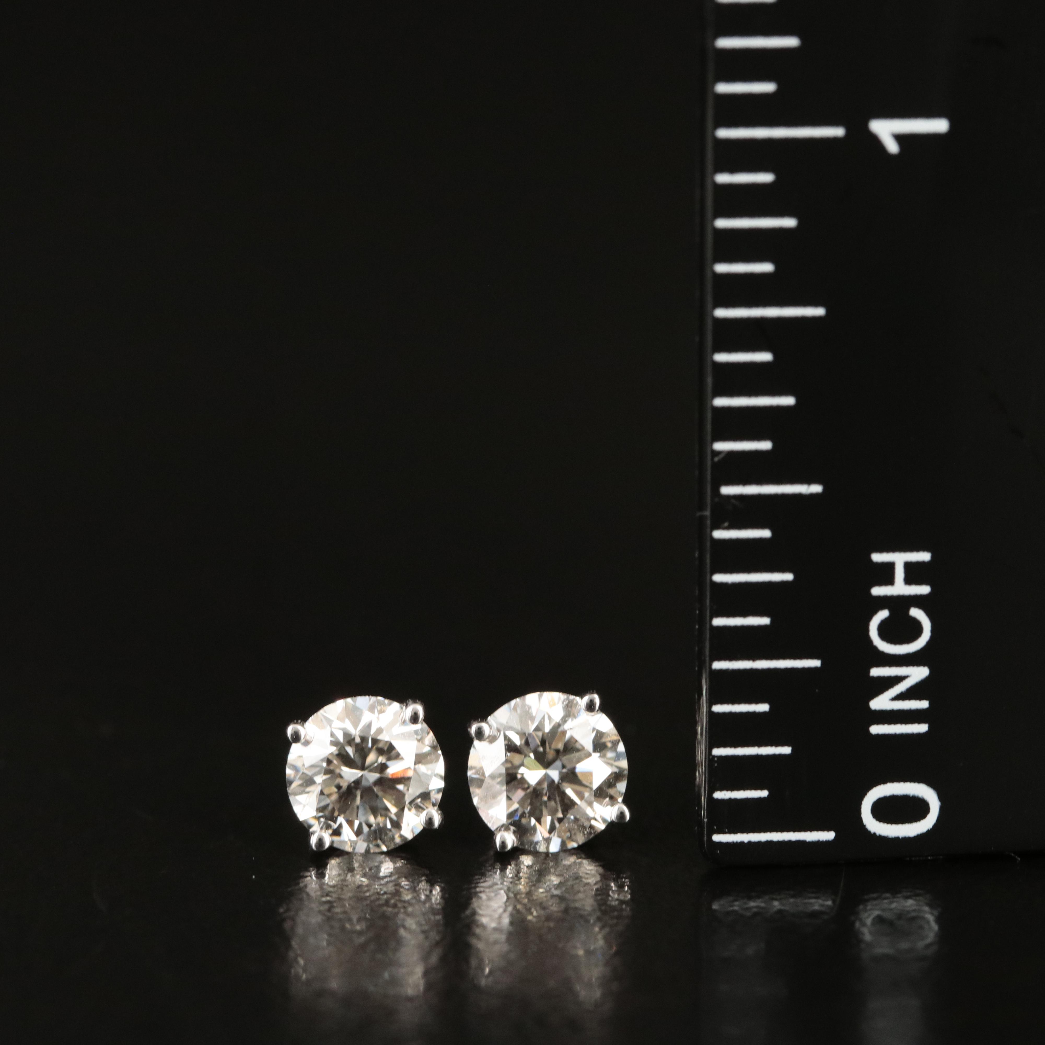 14K 1.32 CTW Lab Grown Diamond Stud Earrings