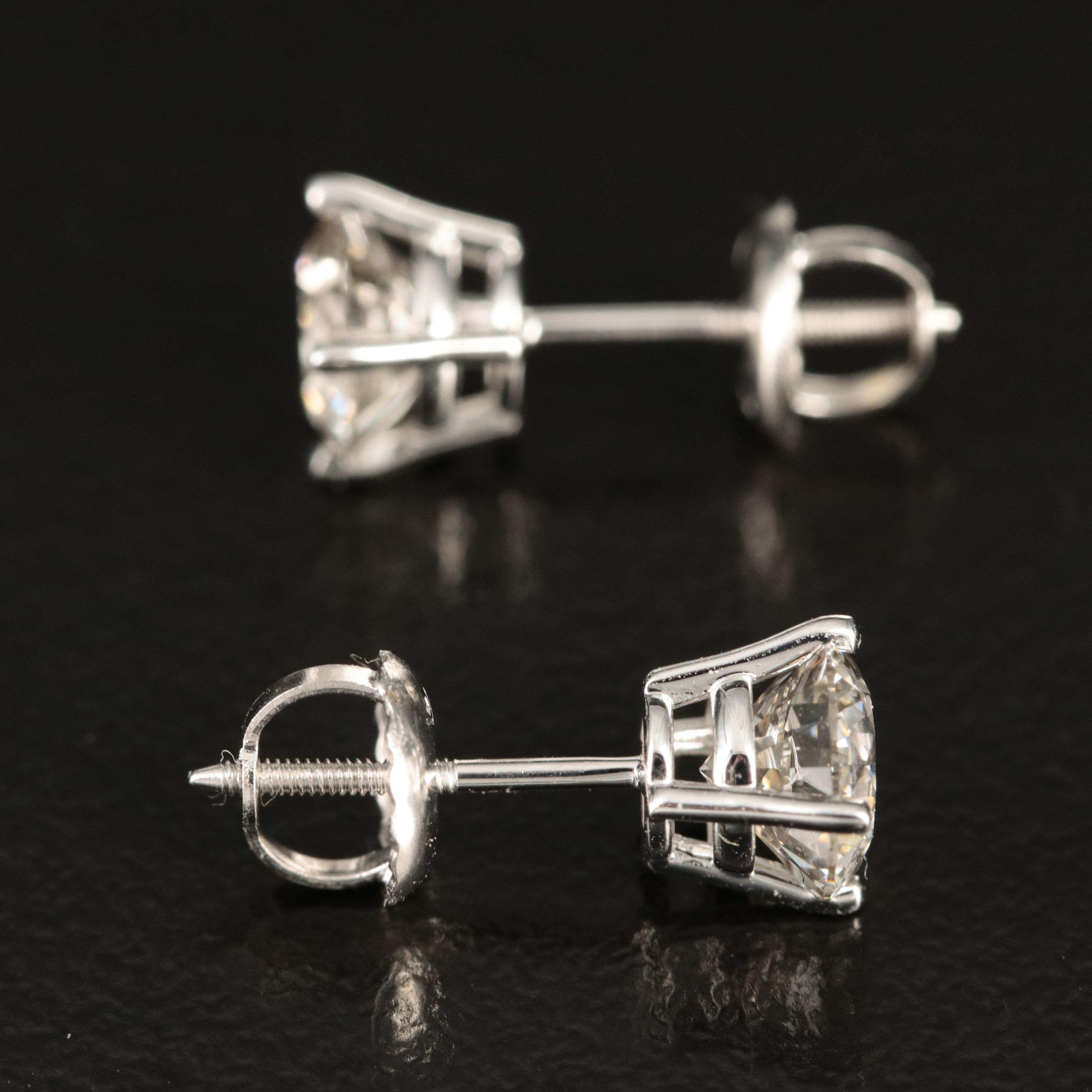 14K 1.32 CTW Lab Grown Diamond Stud Earrings
