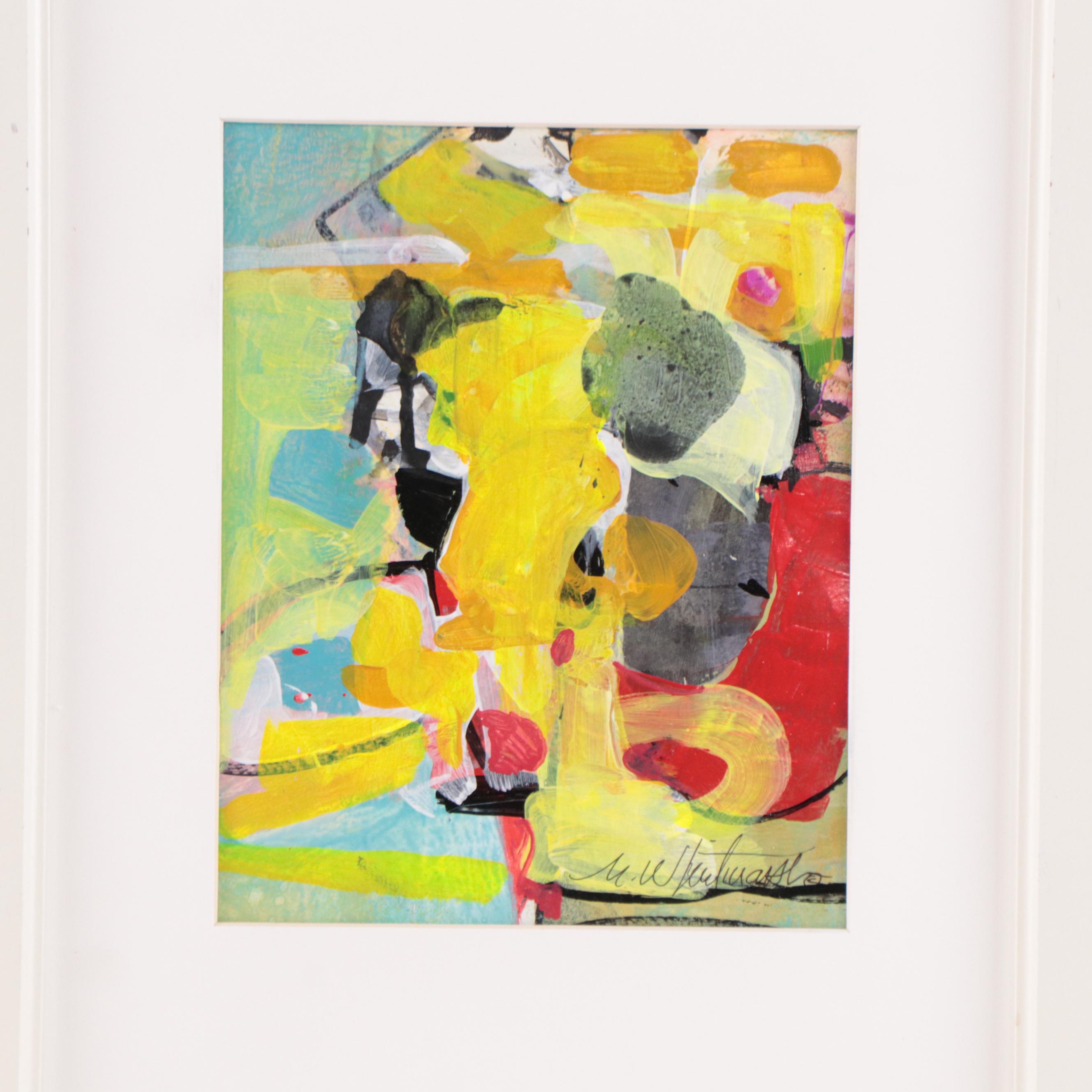 Mark Whitmarsh Abstract Acrylic Painting "Arrangement #202," 2022