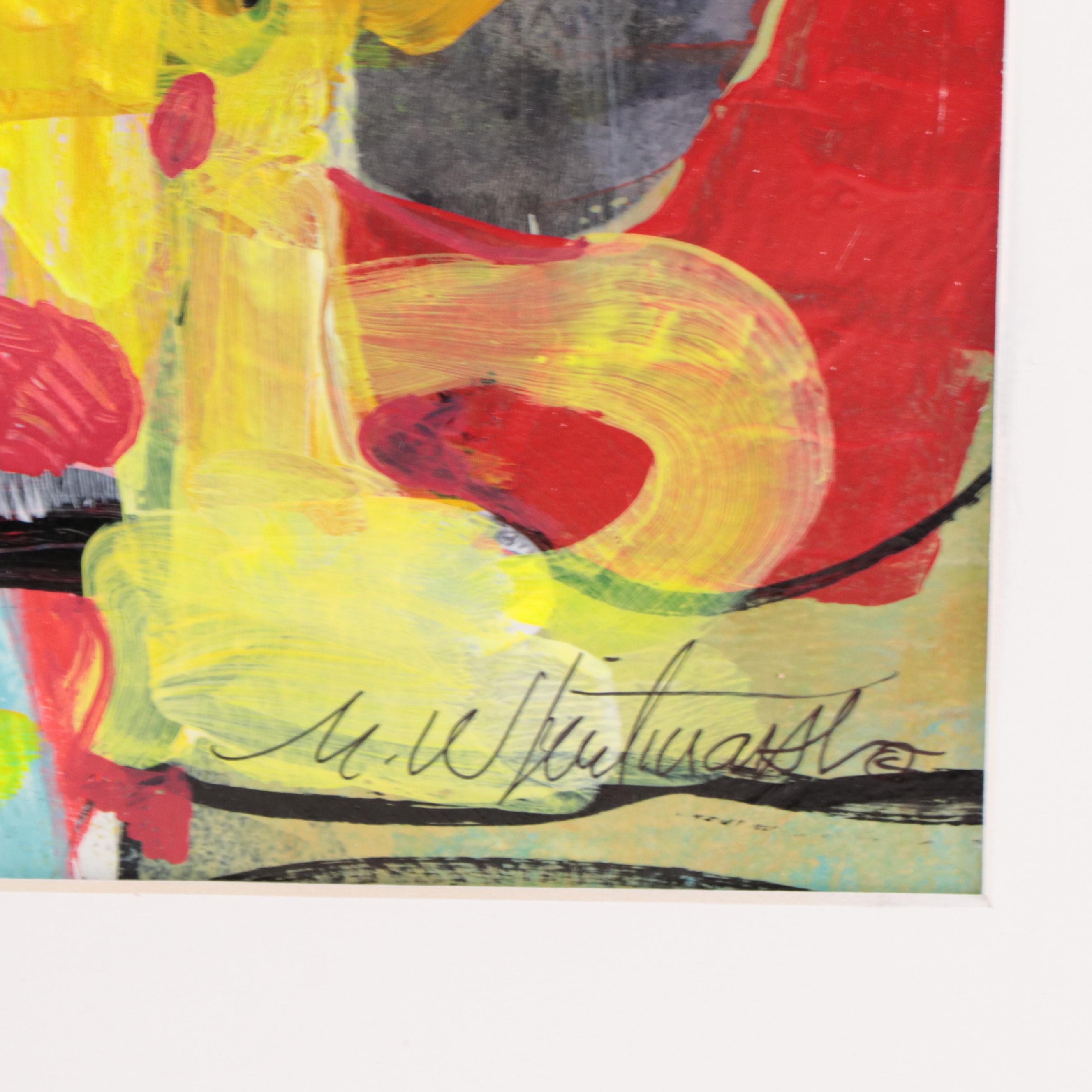 Mark Whitmarsh Abstract Acrylic Painting "Arrangement #202," 2022