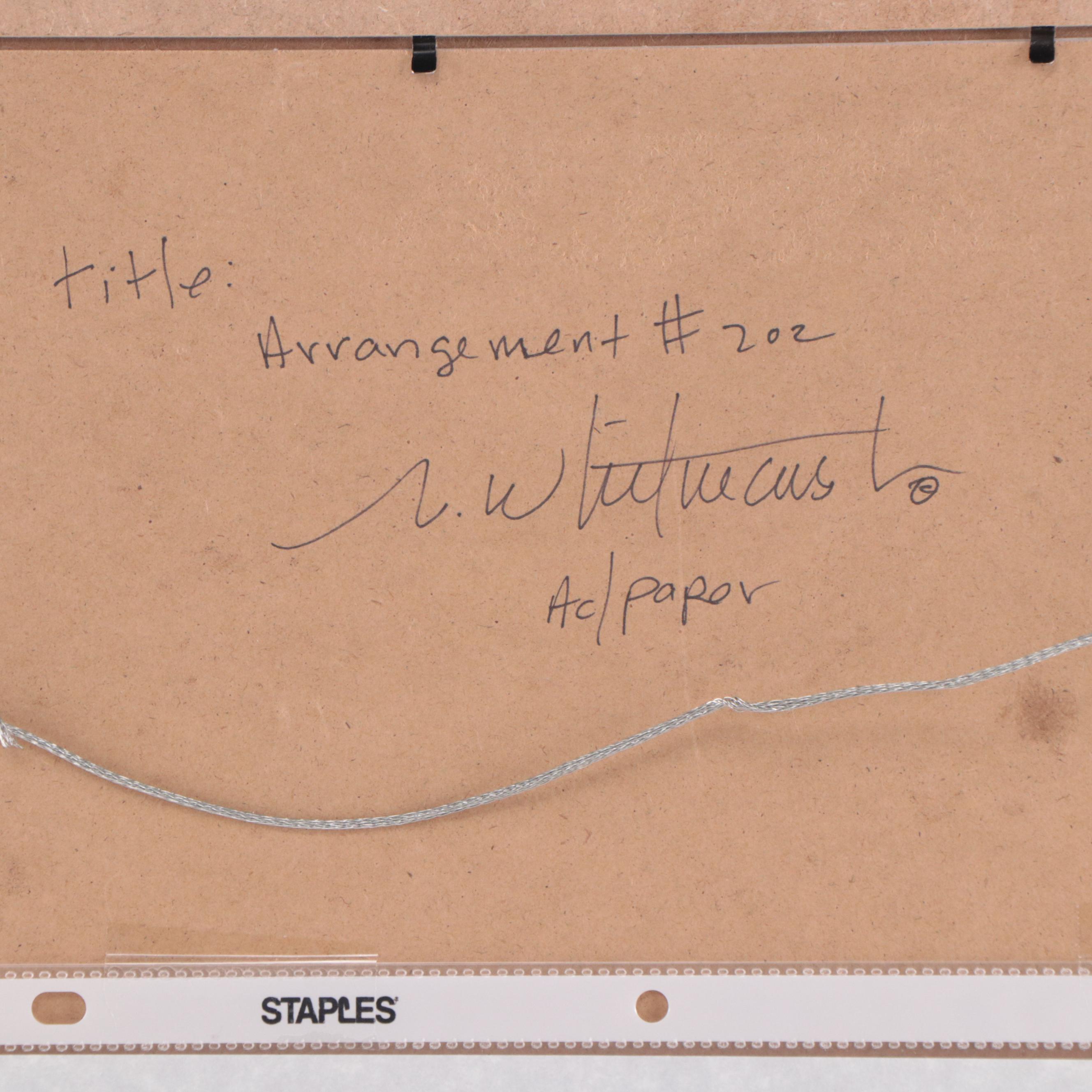 Mark Whitmarsh Abstract Acrylic Painting "Arrangement #202," 2022