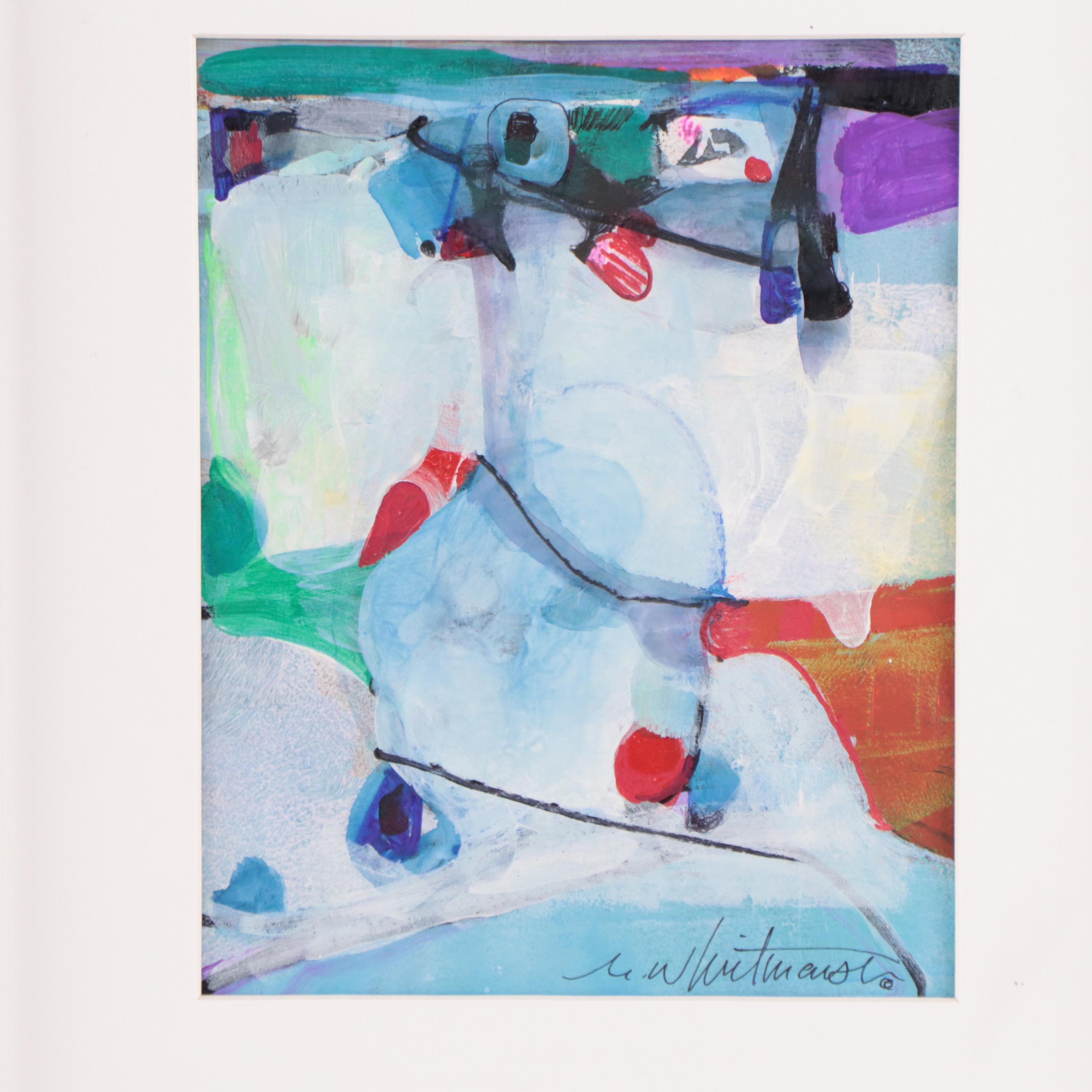 Mark Whitmarsh Abstract Acrylic Painting "Arrangement #204," 2022