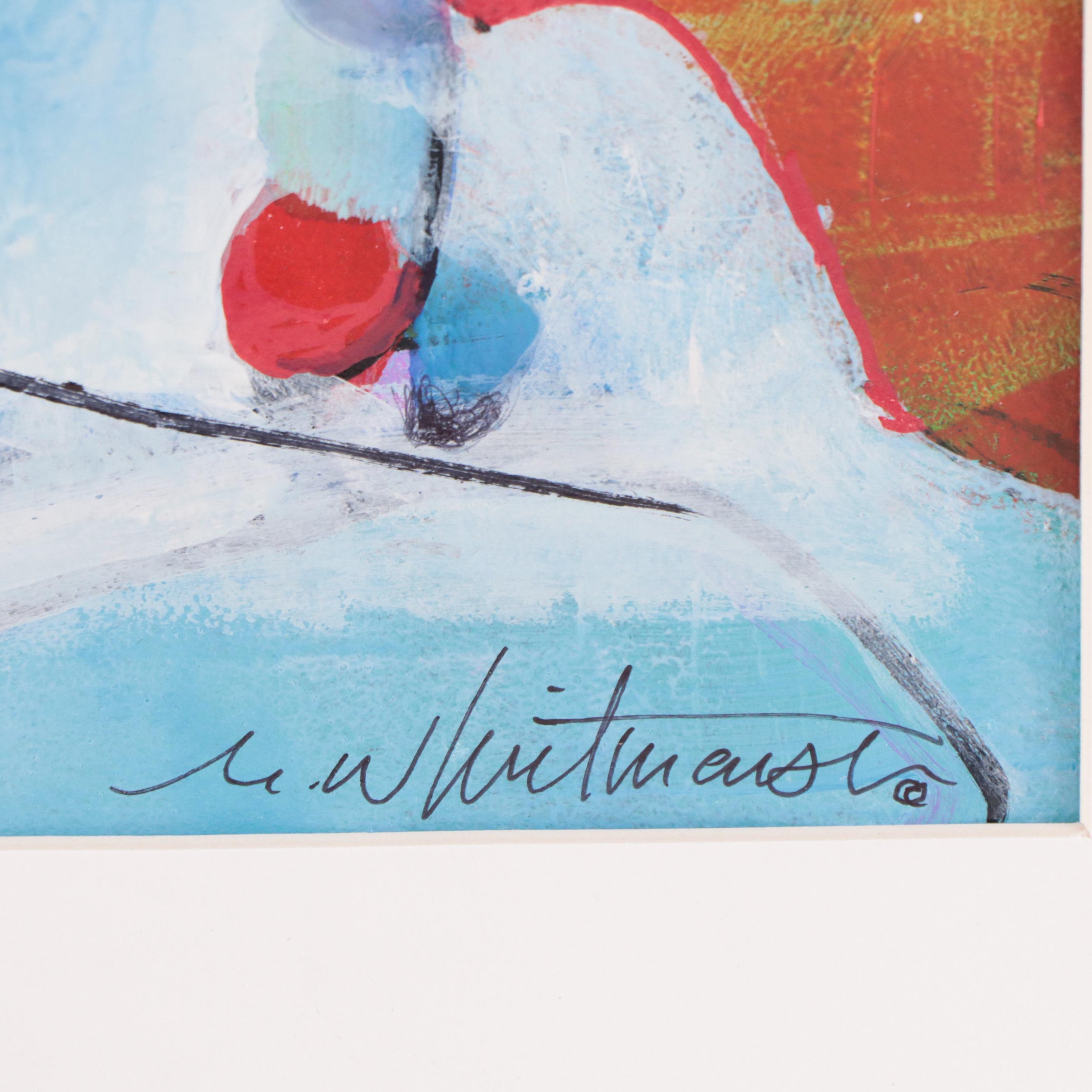 Mark Whitmarsh Abstract Acrylic Painting "Arrangement #204," 2022