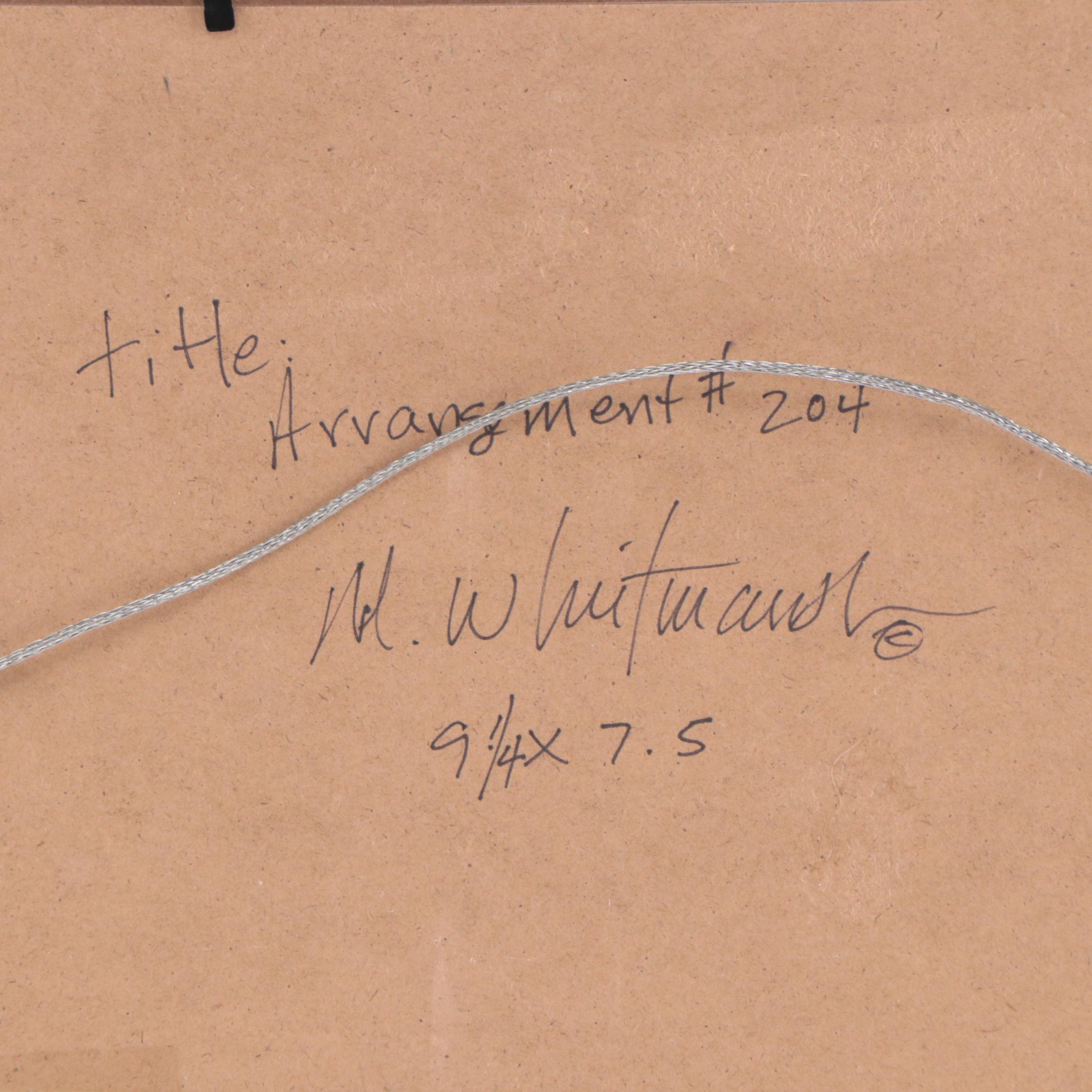 Mark Whitmarsh Abstract Acrylic Painting "Arrangement #204," 2022