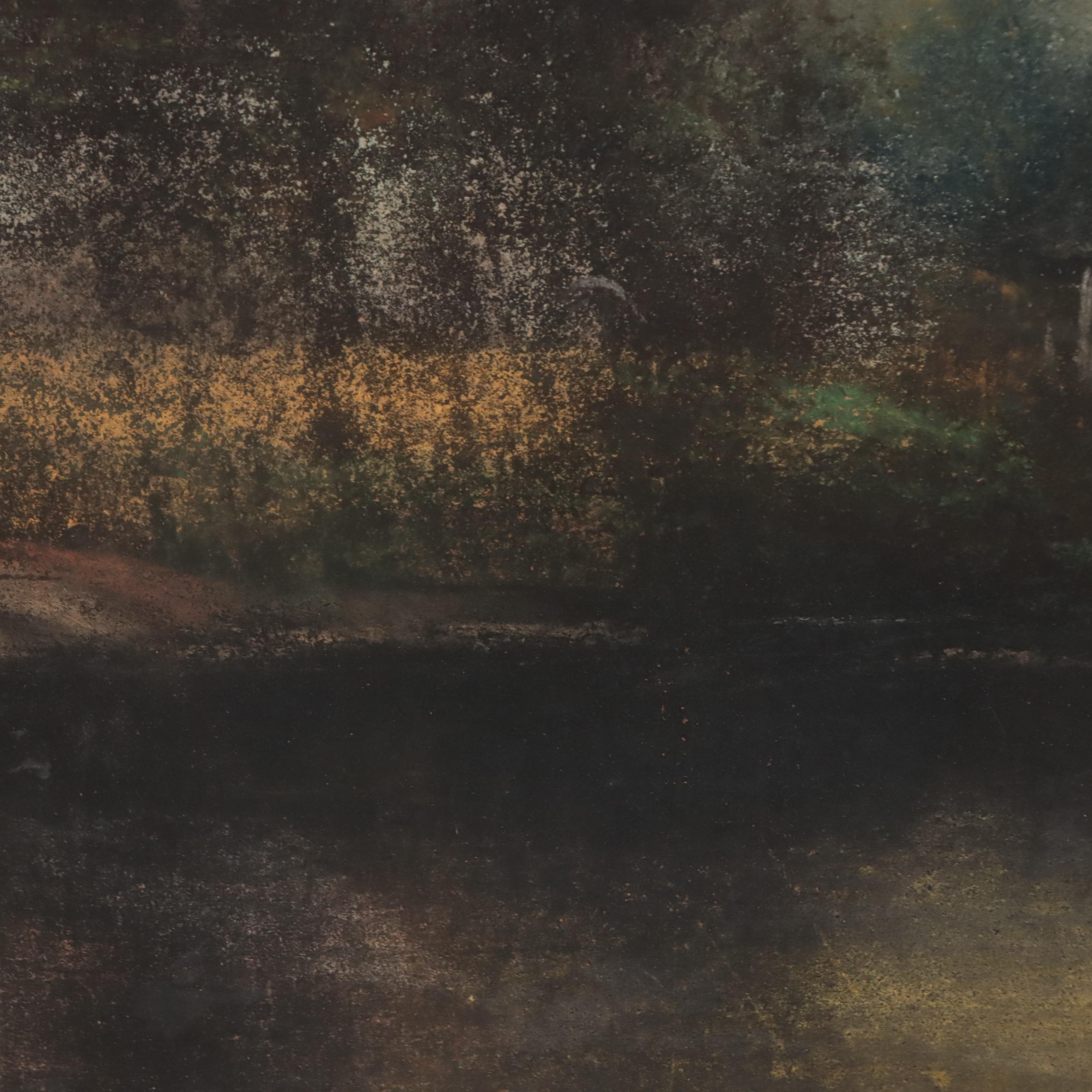 Pastel Drawing of Landscape, 19th Century