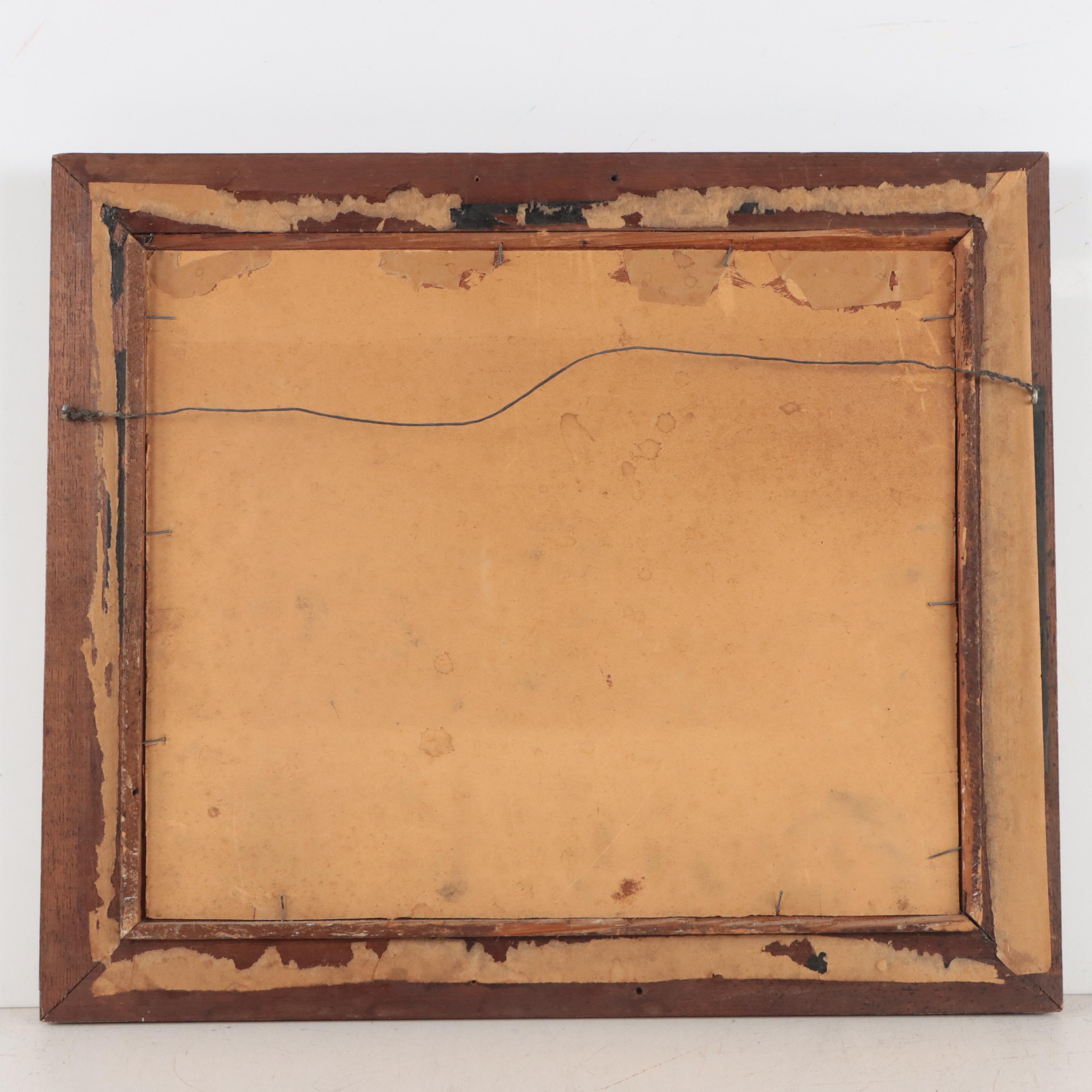 Pastel Drawing of Landscape, 19th Century