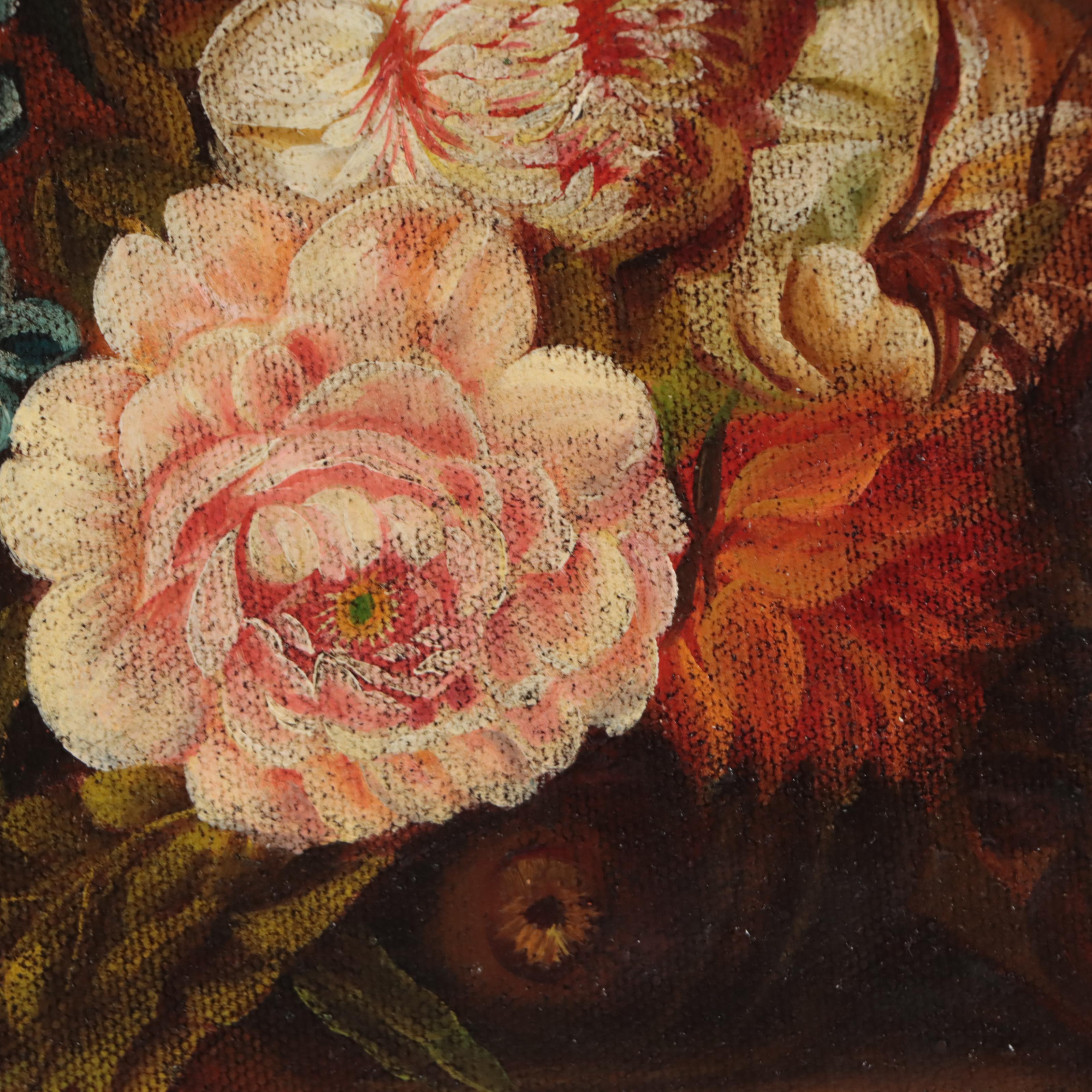 Oil Painting of Floral Still Life