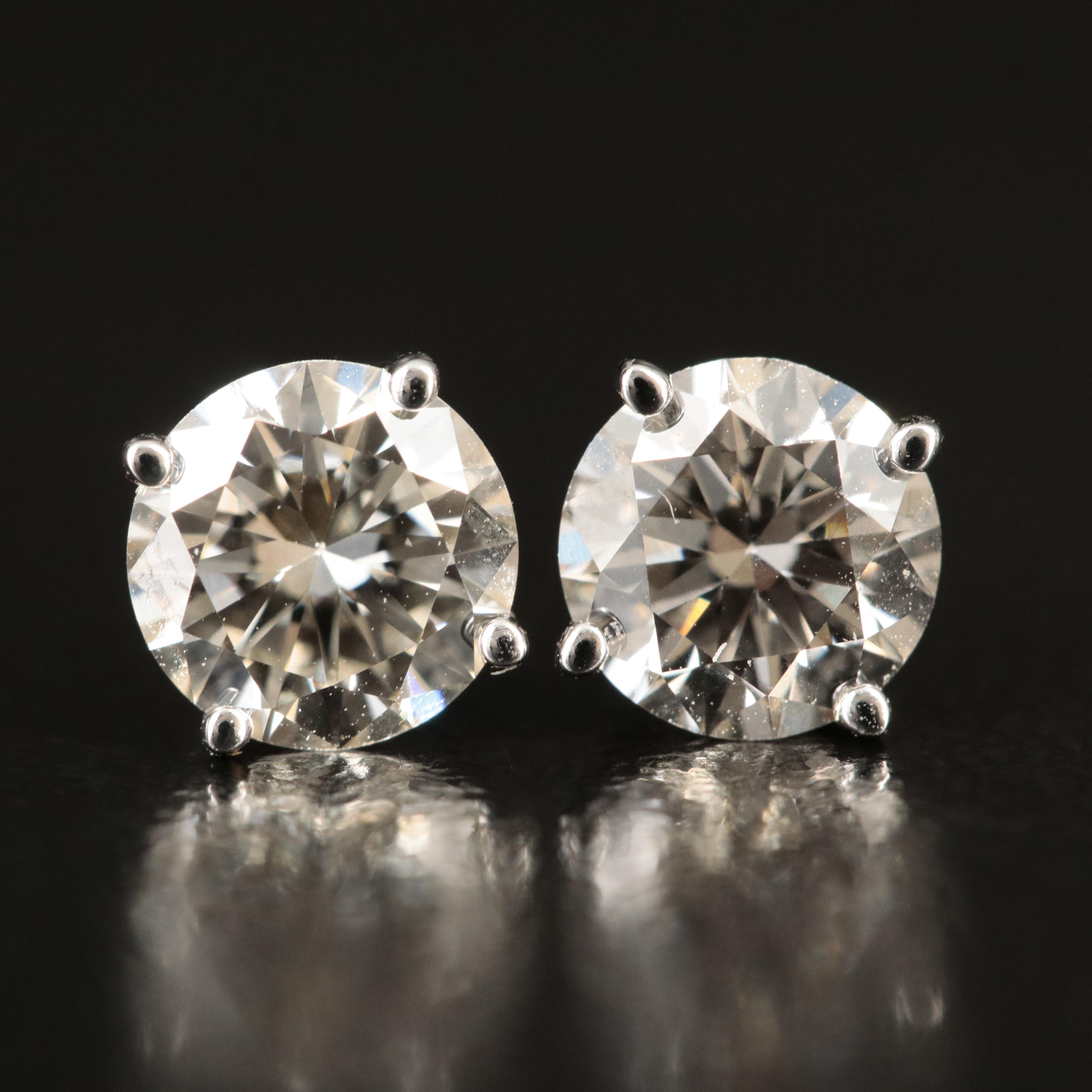 14K 1.40 CTW Lab Grown Diamond Stud Earrings