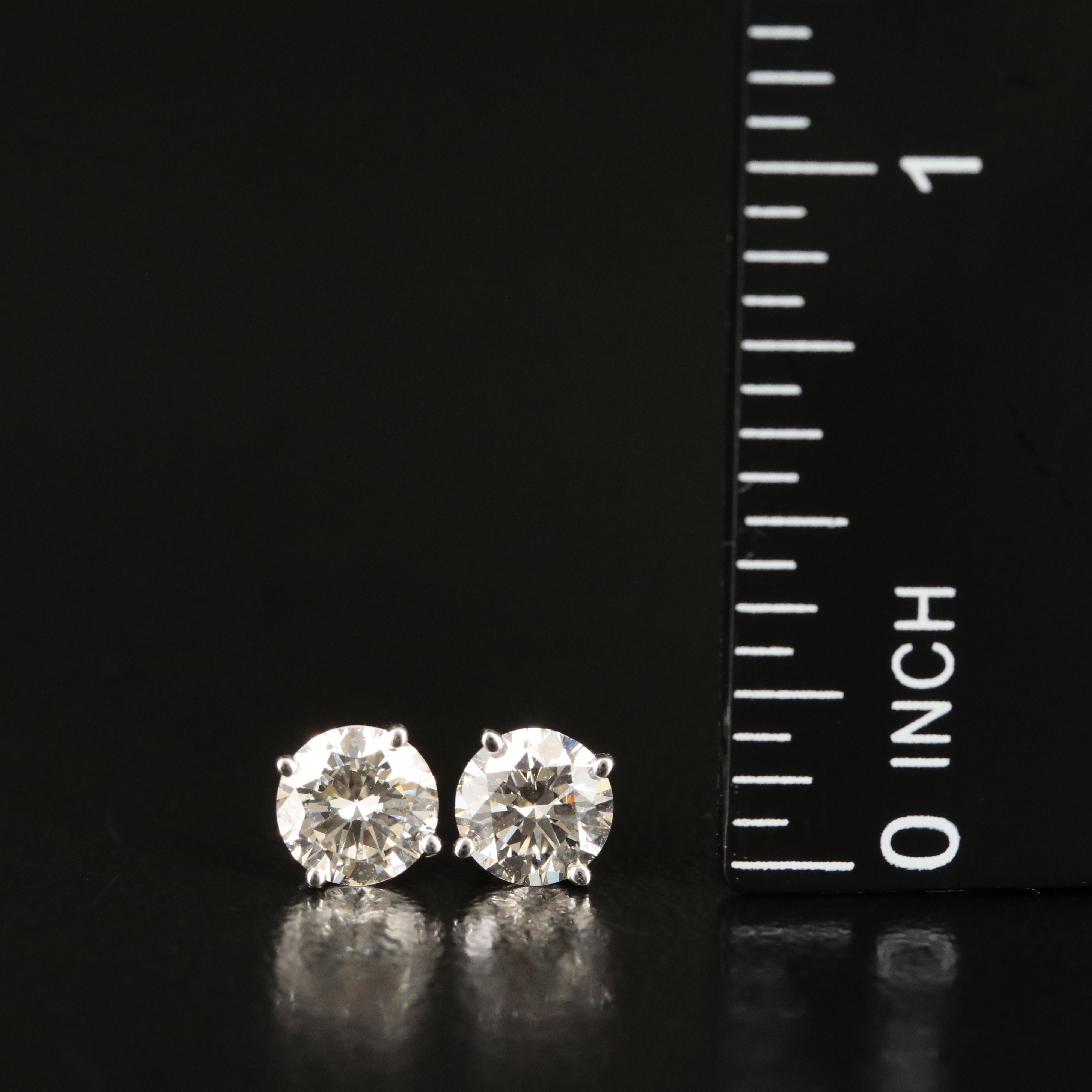 14K 1.40 CTW Lab Grown Diamond Stud Earrings