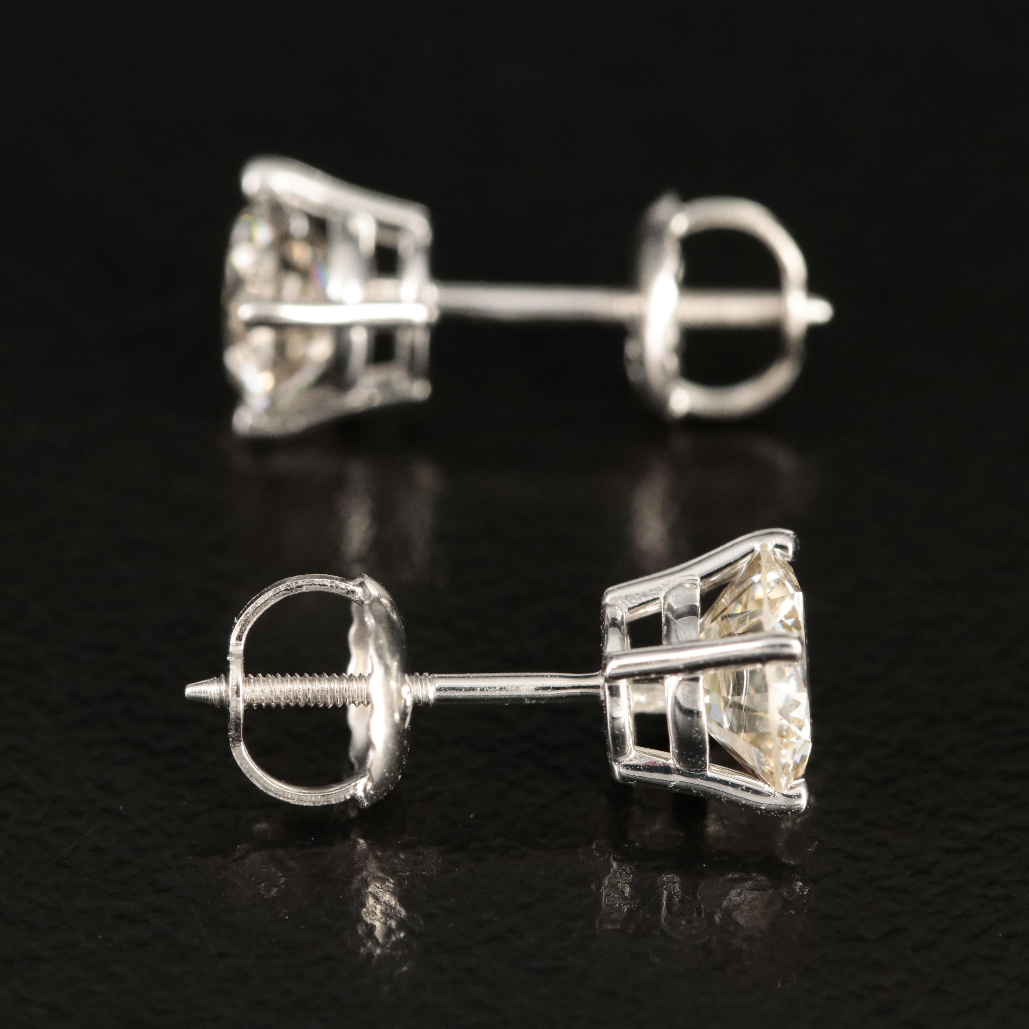 14K 1.40 CTW Lab Grown Diamond Stud Earrings