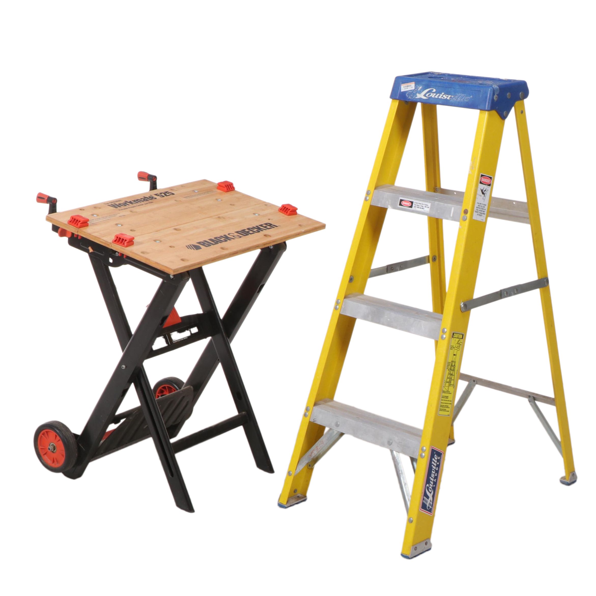 Louisville Ladder With Black + Decker Workmate Workbench