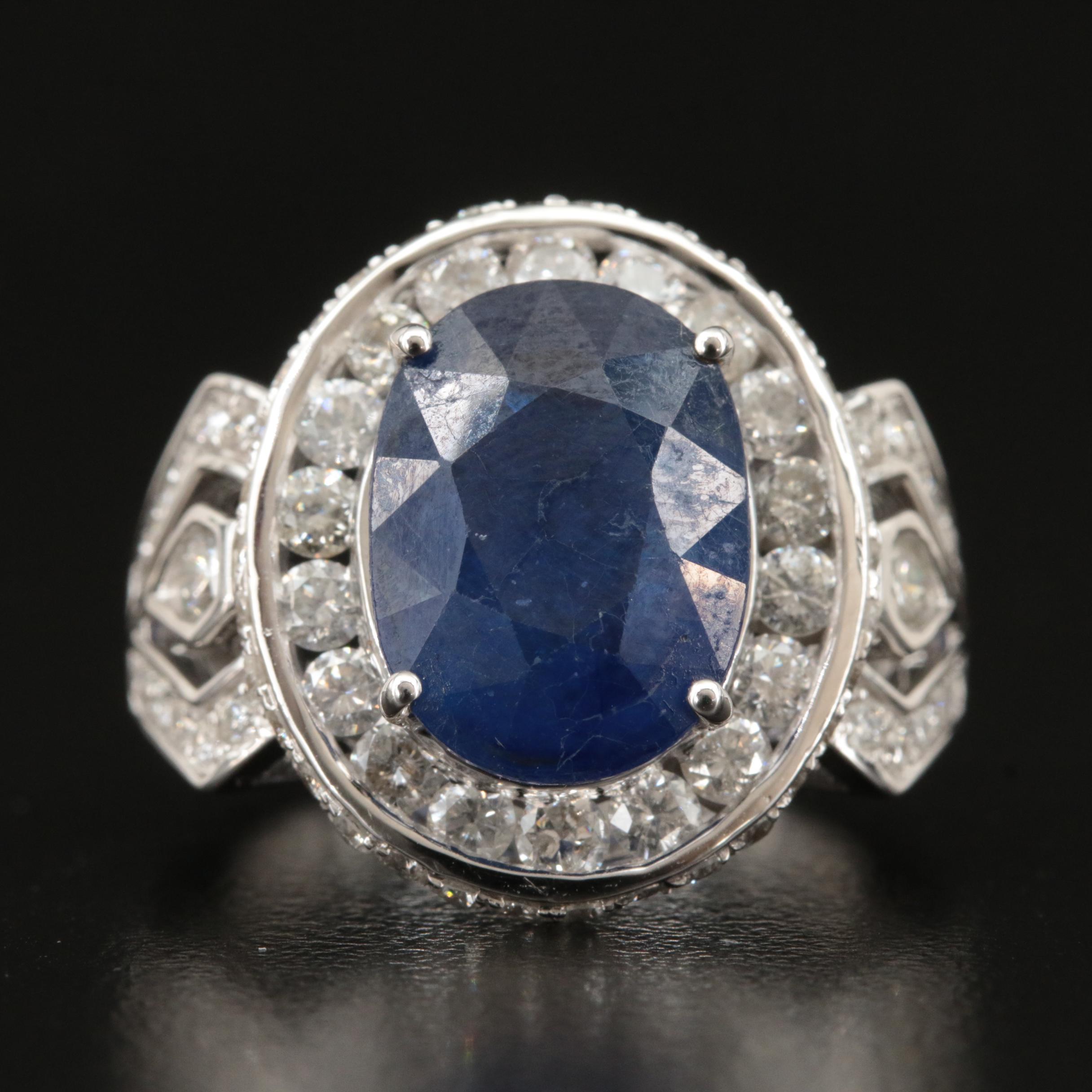 14K Corundum and 2.01 CTW Diamond Ring