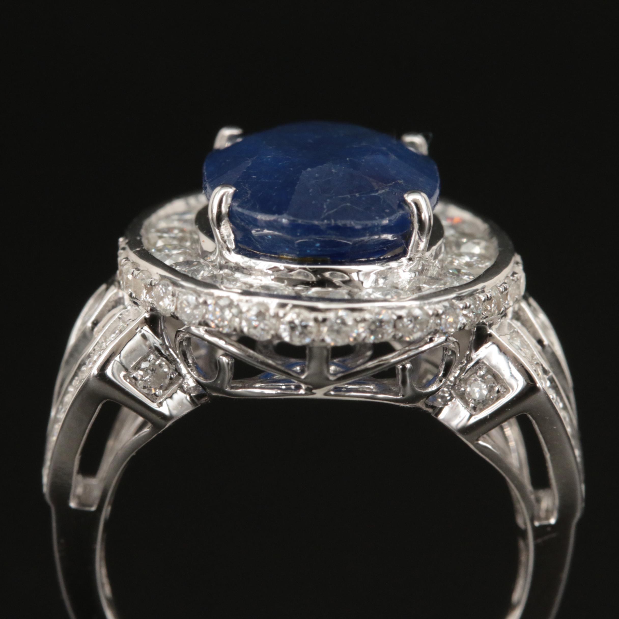 14K Corundum and 2.01 CTW Diamond Ring