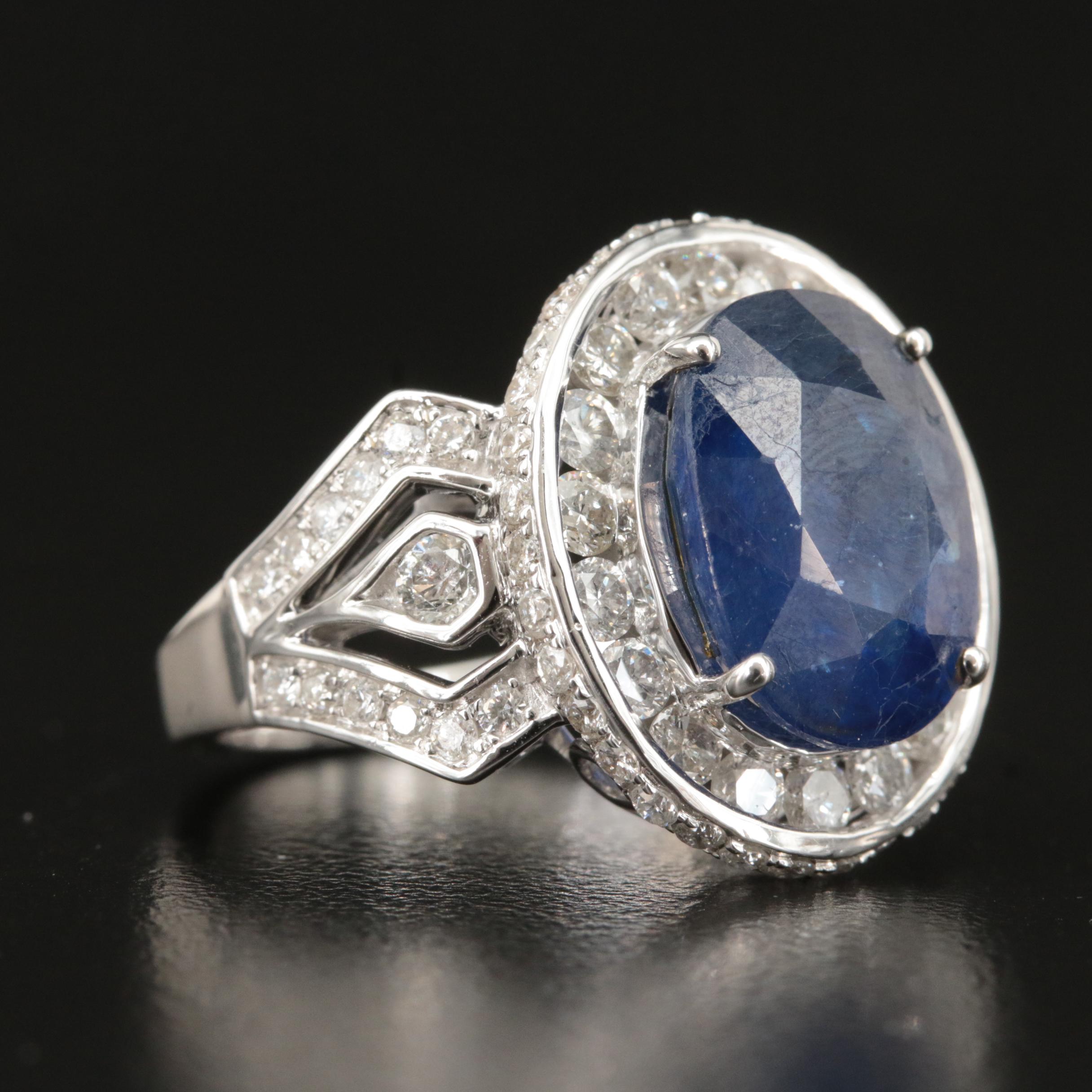 14K Corundum and 2.01 CTW Diamond Ring