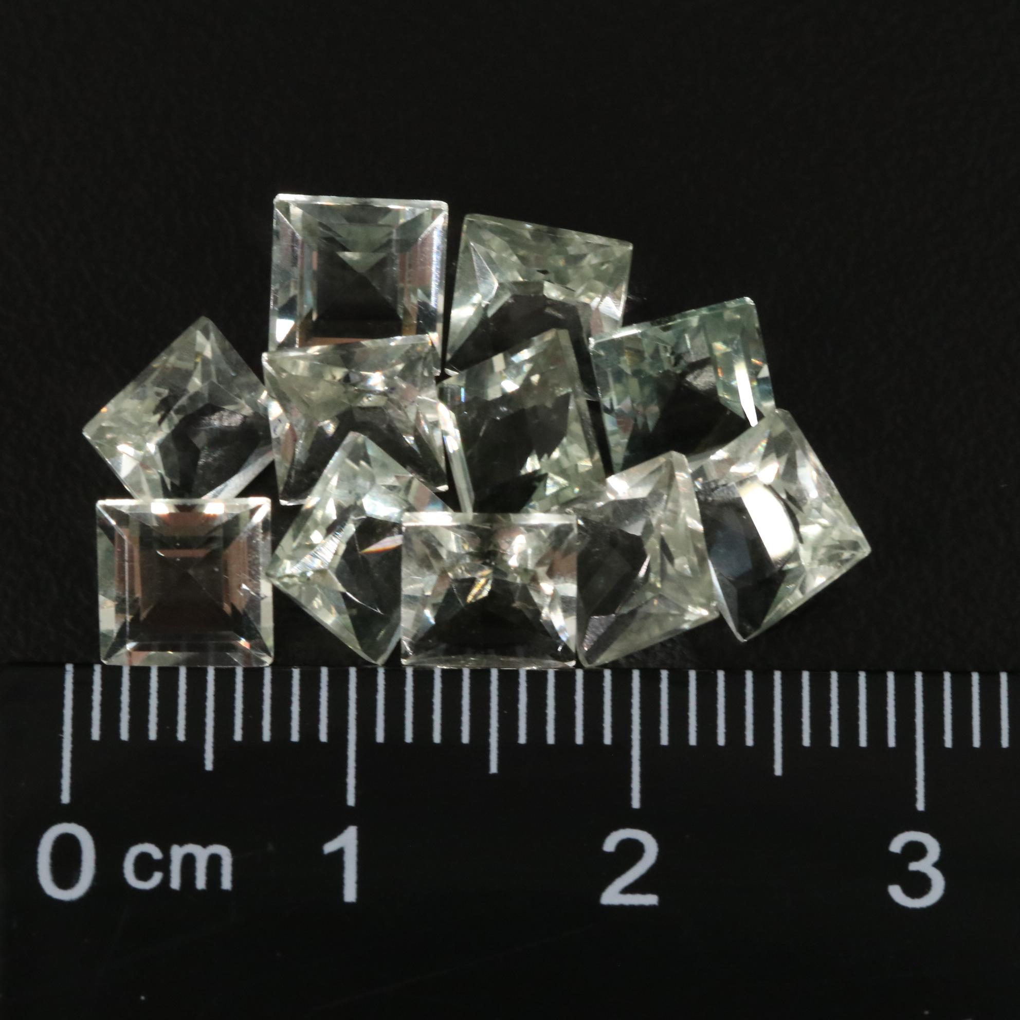 Loose 11.63 CTW Prasiolite Lot
