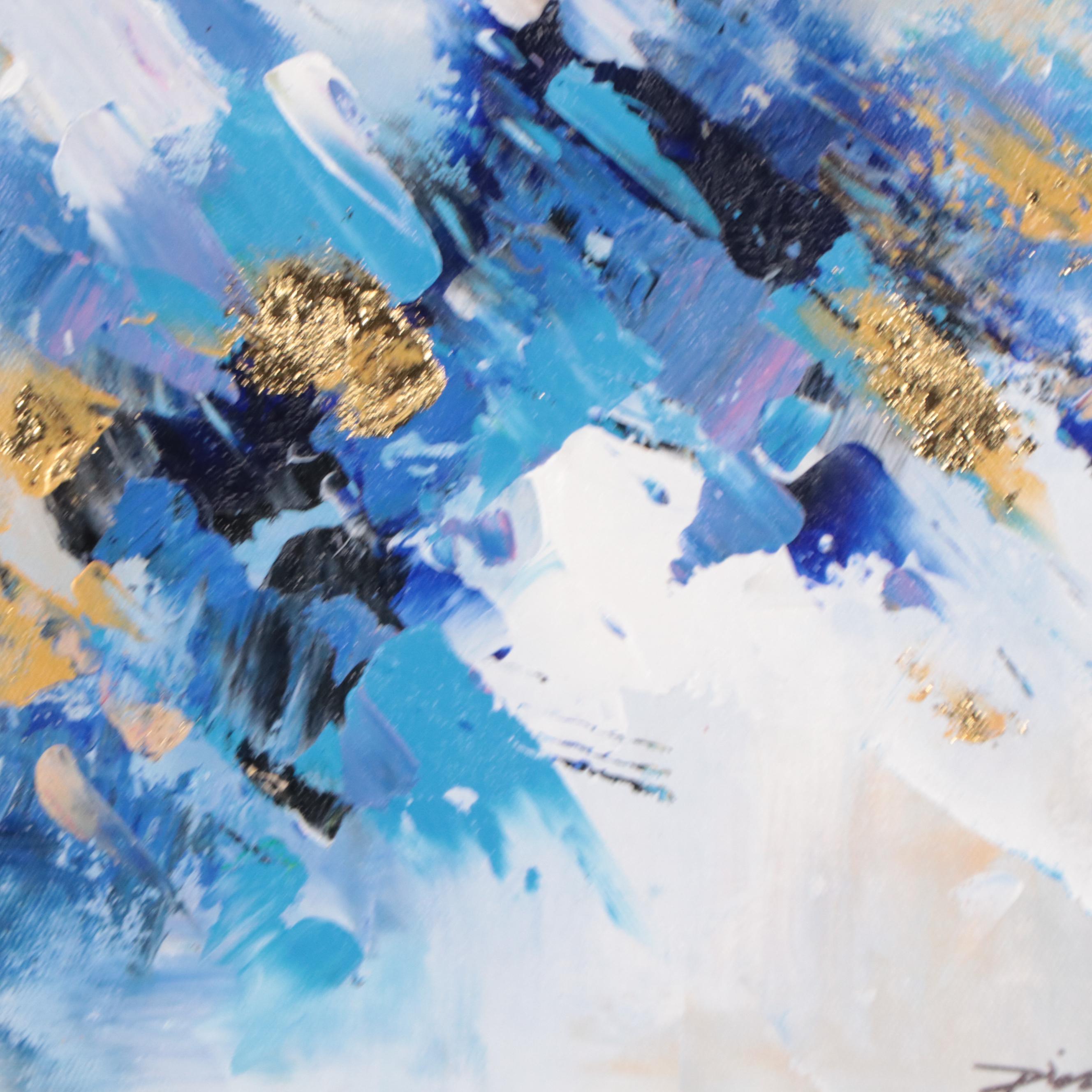 Non-Objective Abstract Acrylic Painting, 21st Century