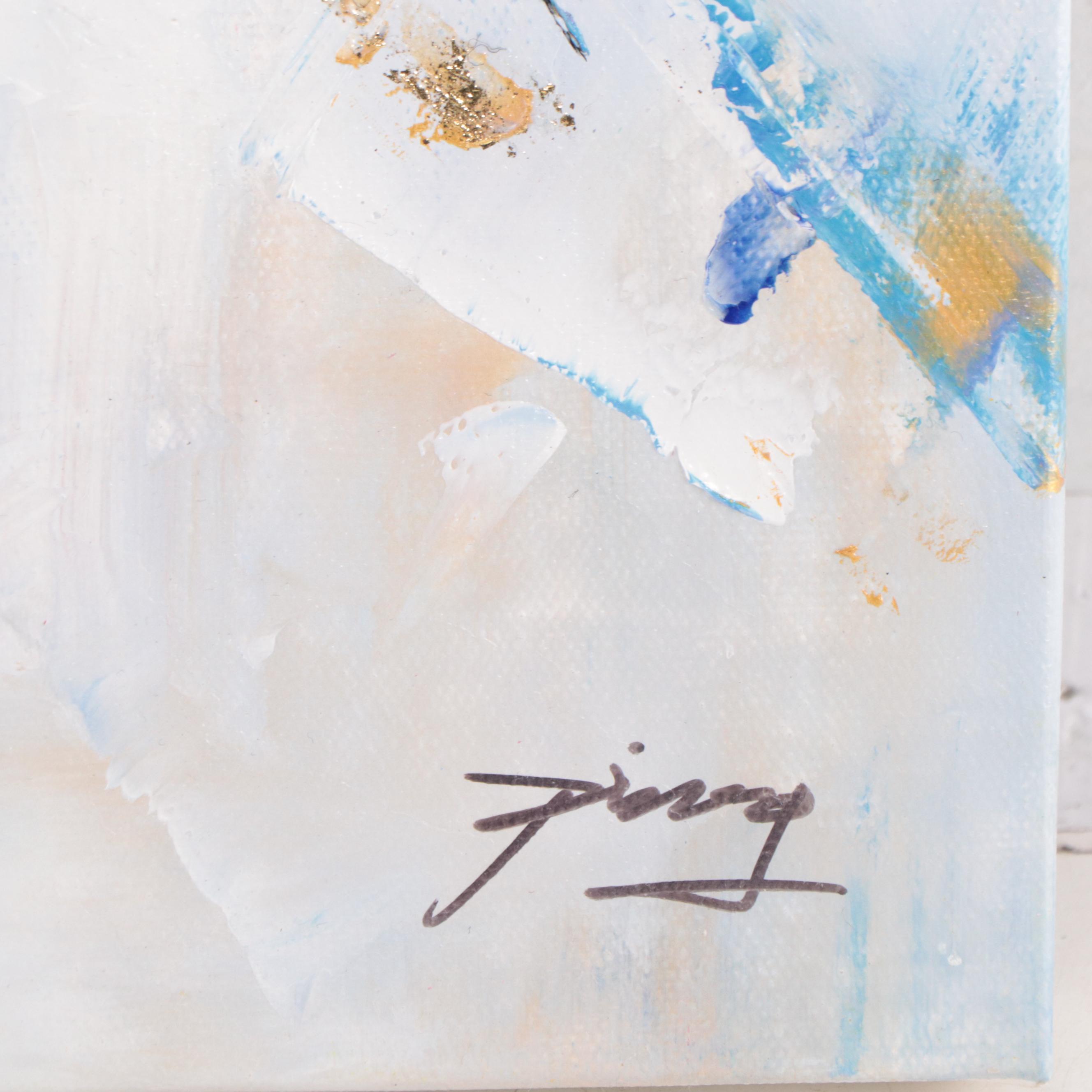 Non-Objective Abstract Acrylic Painting, 21st Century