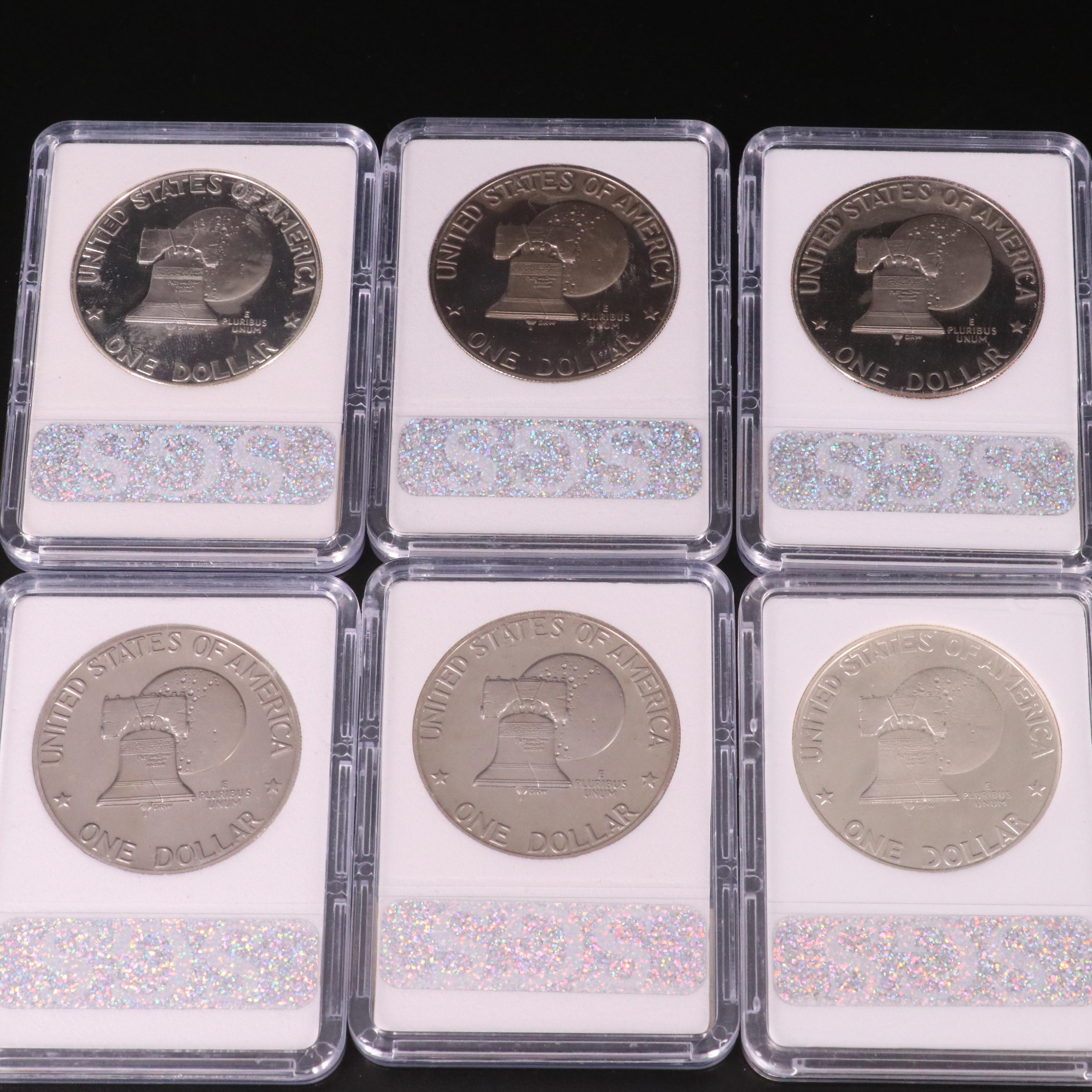 Proof Eisenhower and Susan B. Anthony Dollars Including Silver