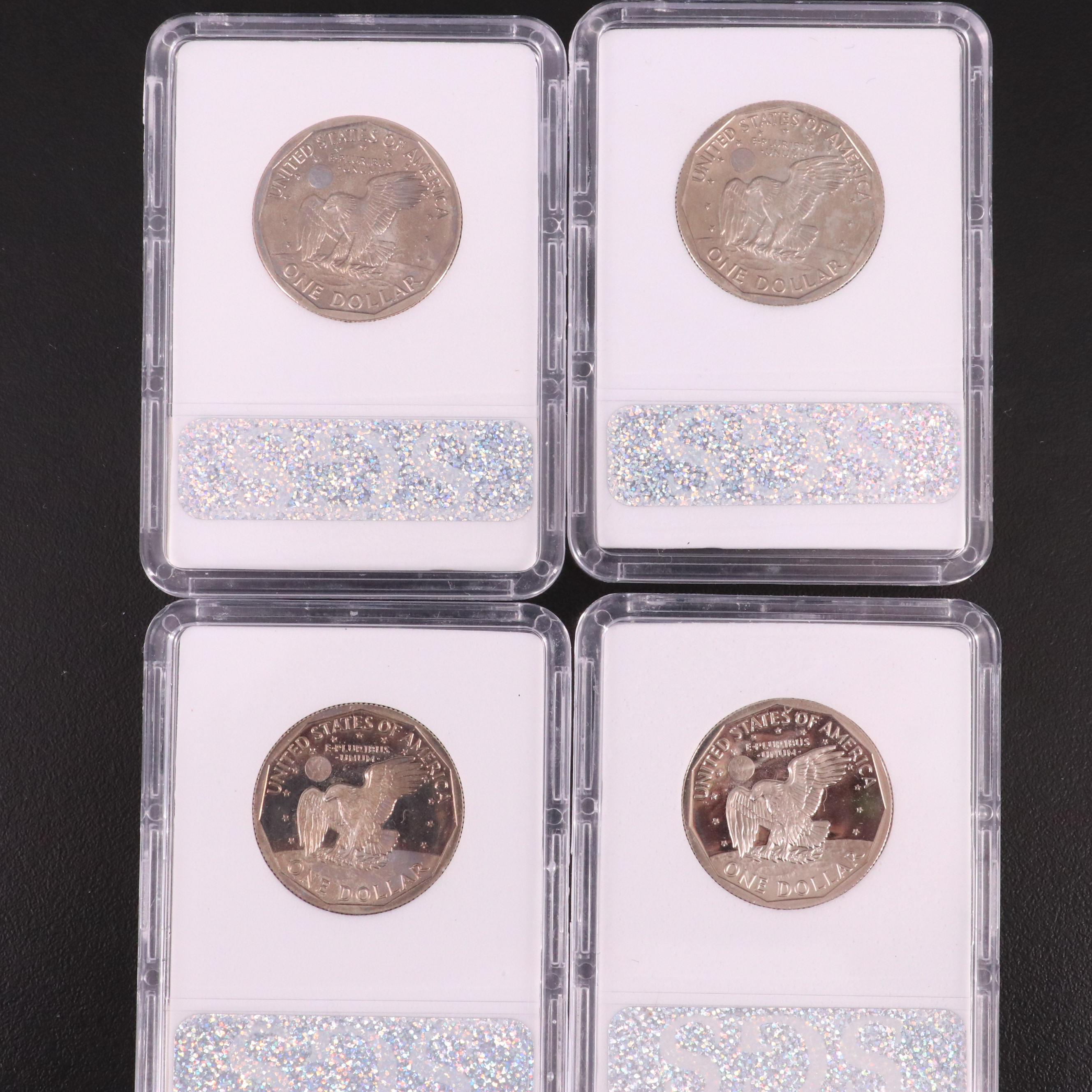 Proof Eisenhower and Susan B. Anthony Dollars Including Silver