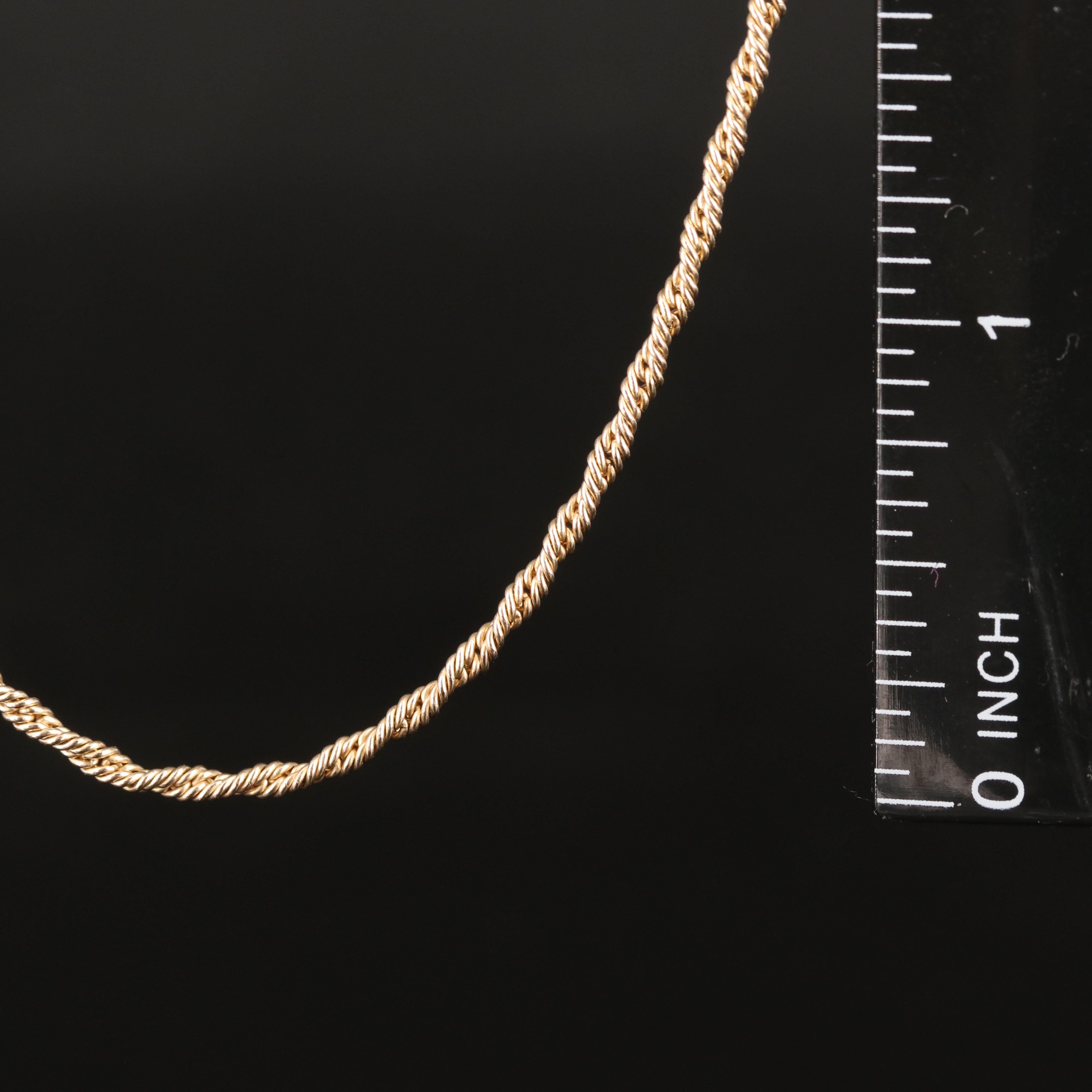 Gold-Filled Rope Chain Necklace
