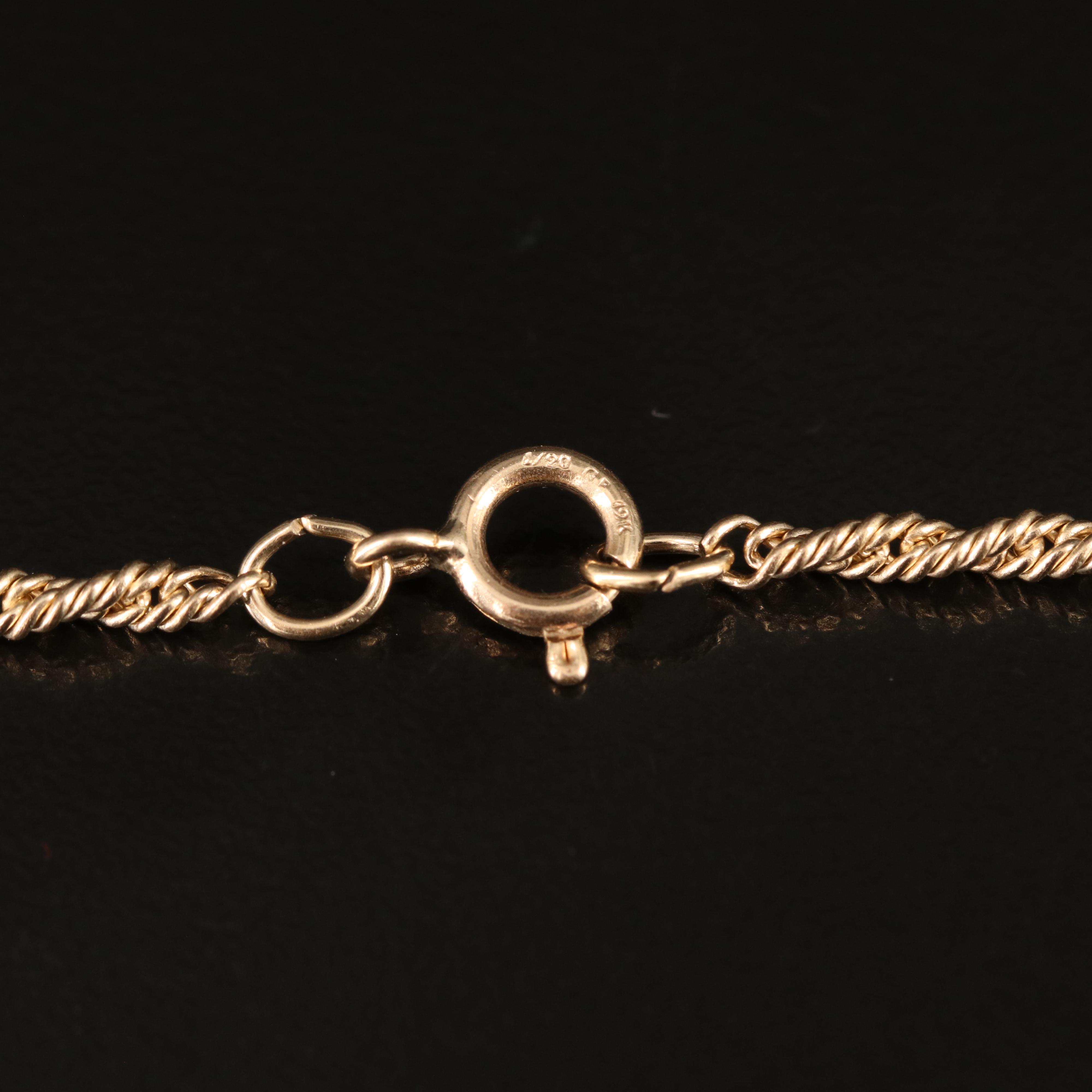 Gold-Filled Rope Chain Necklace