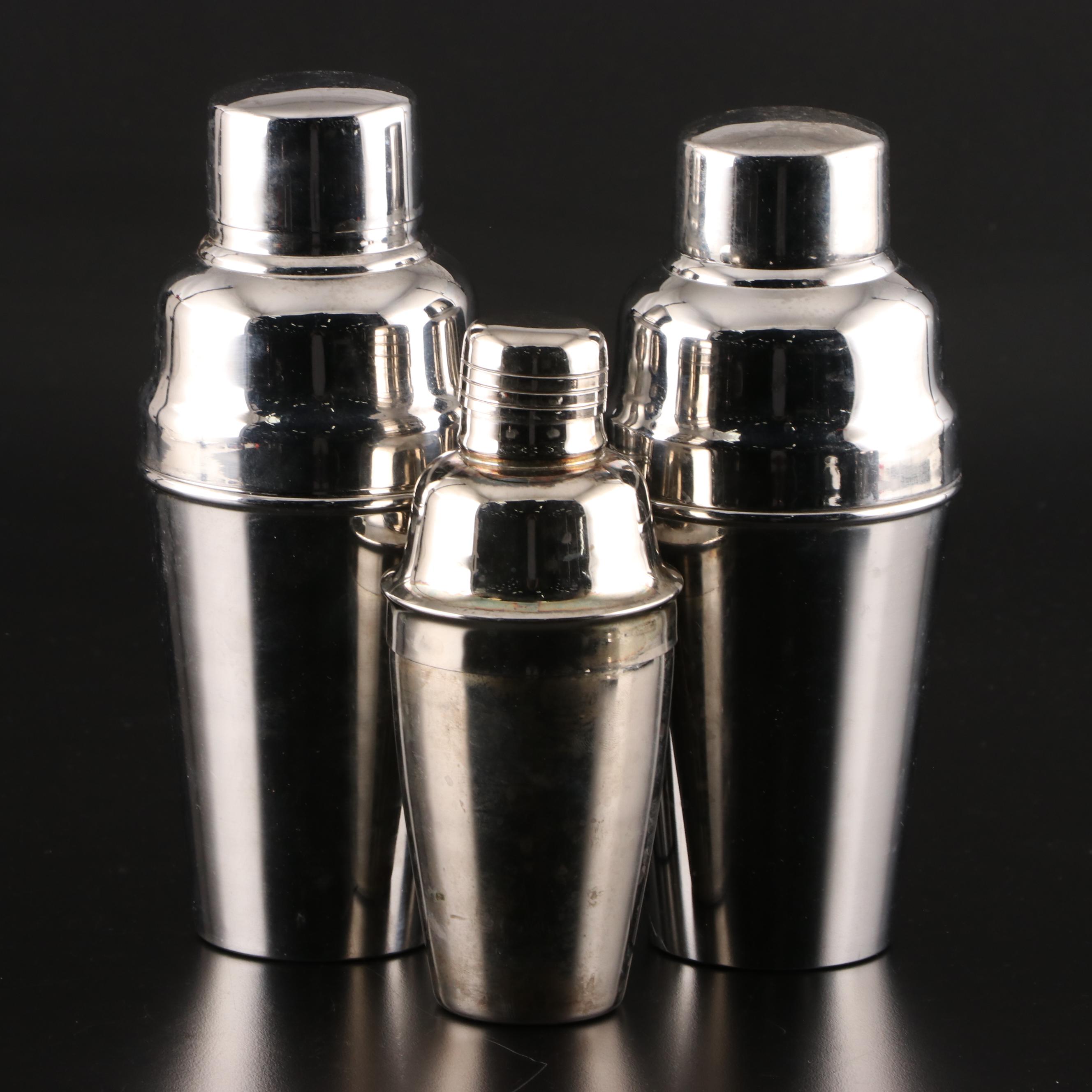 Web Sterling Silver Reproduction Paul Revere Bowl with Silver Plate Barware