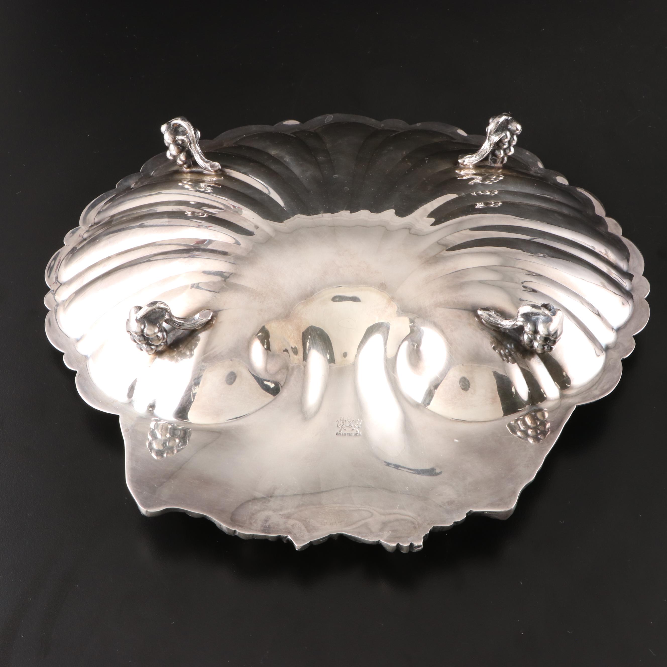 Web Sterling Silver Reproduction Paul Revere Bowl with Silver Plate Barware