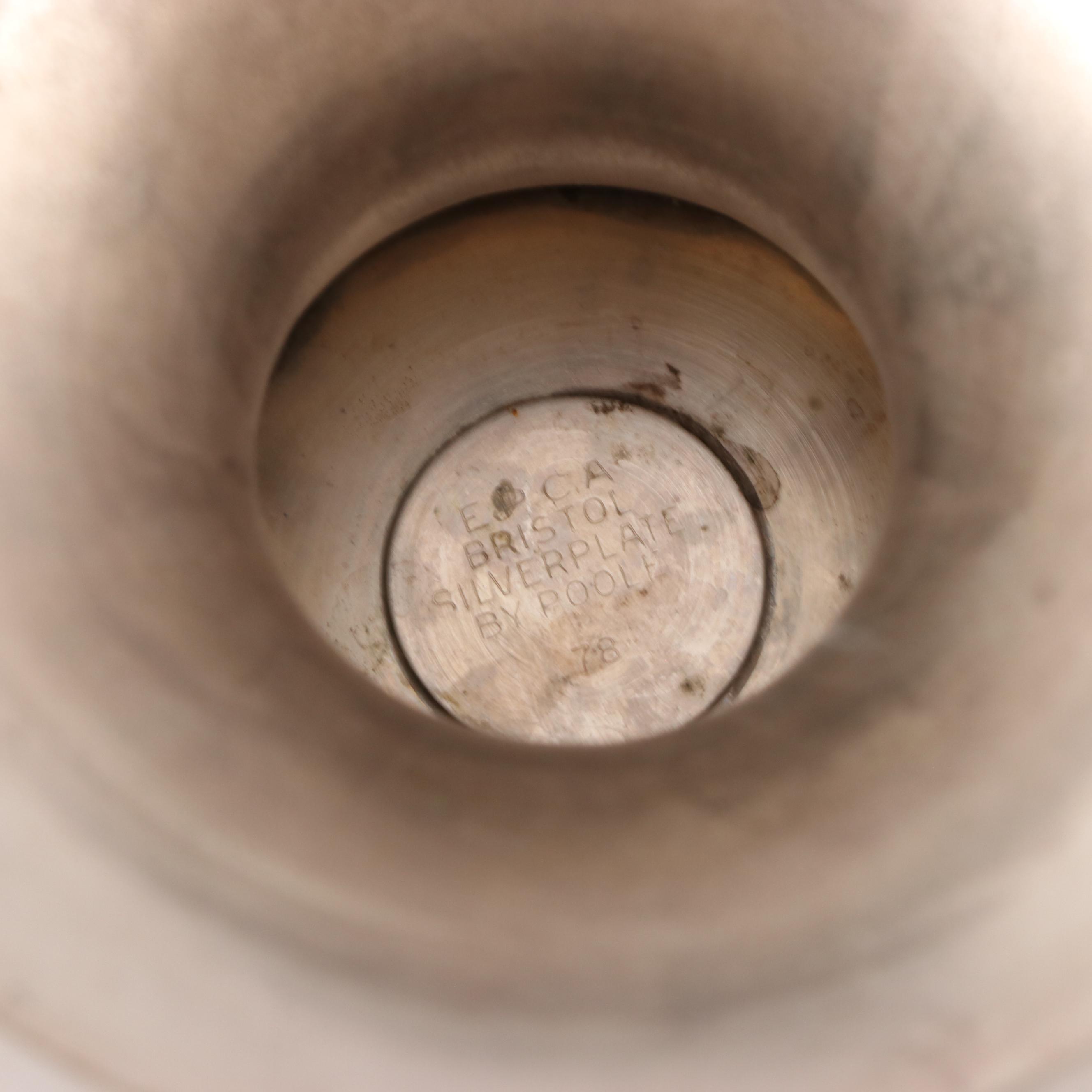 Web Sterling Silver Reproduction Paul Revere Bowl with Silver Plate Barware