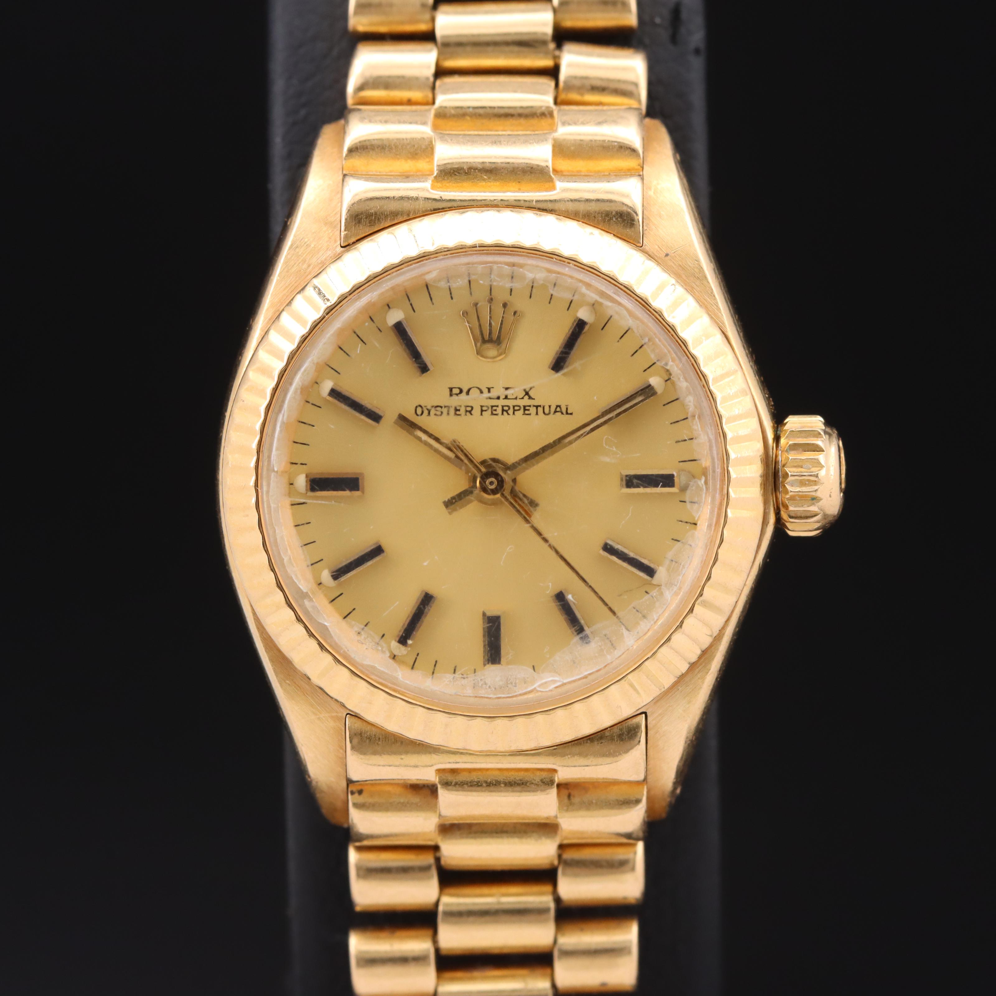 1979 Rolex Oyster Perpetual 18K Automatic Watch