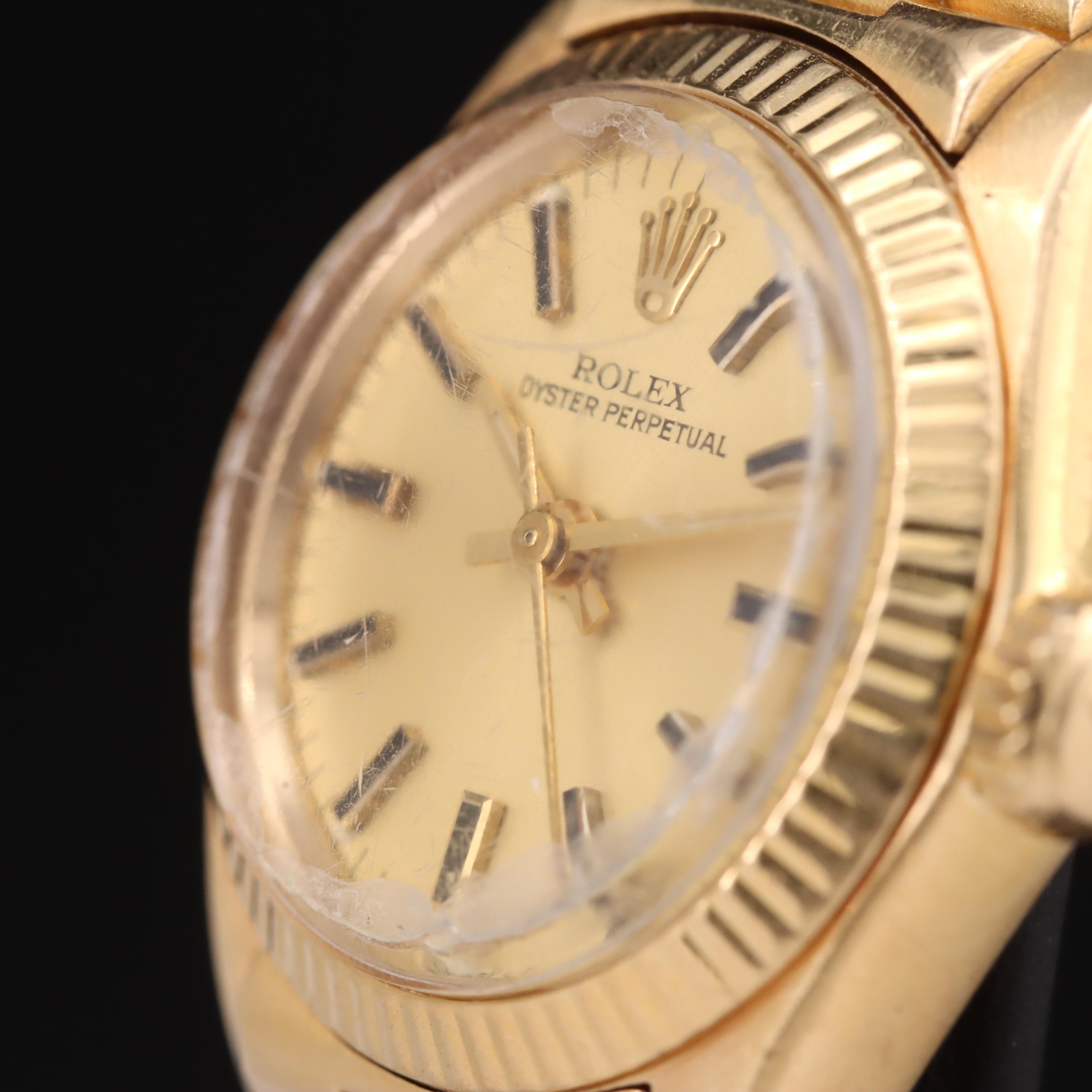 1979 Rolex Oyster Perpetual 18K Automatic Watch