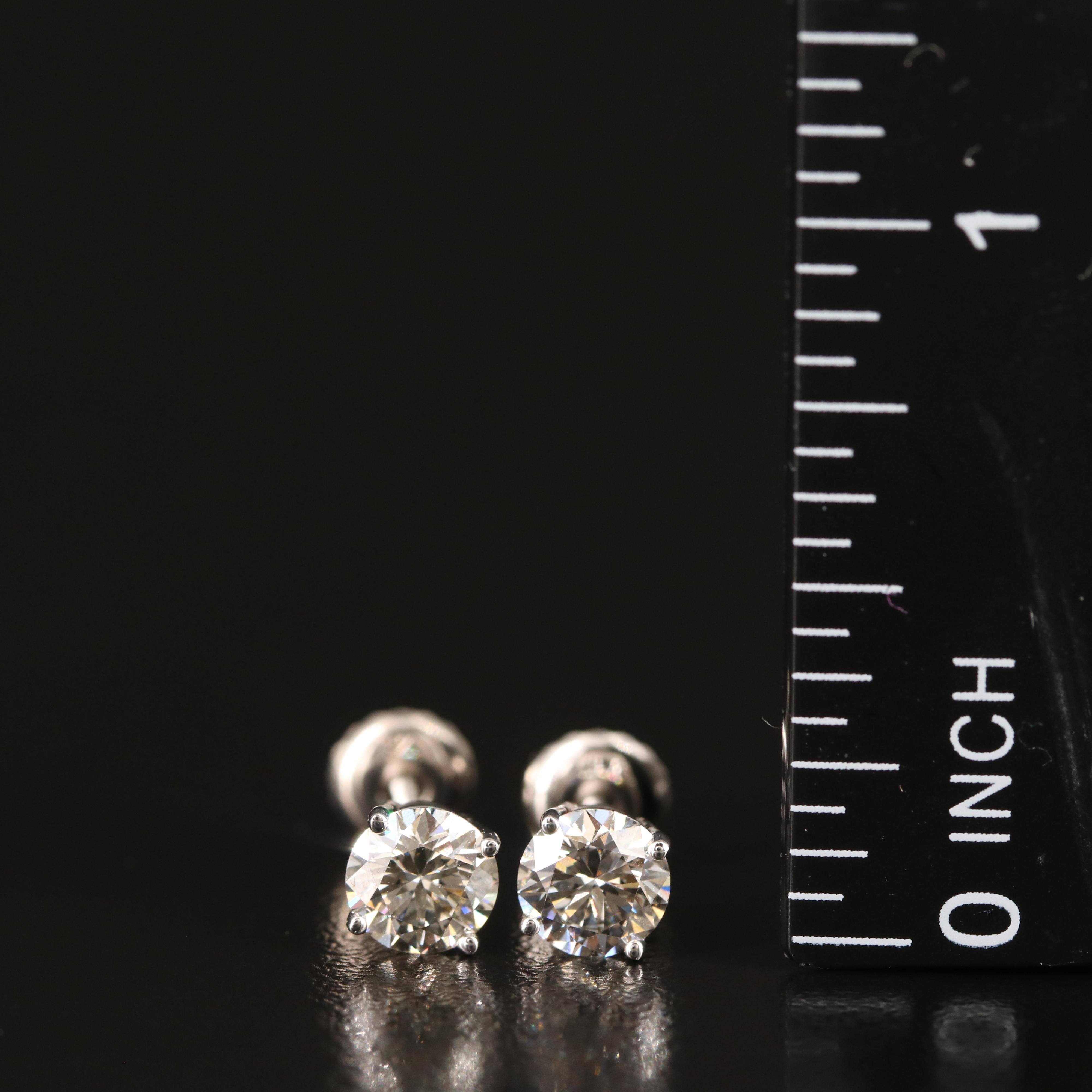 14K 1.10 CTW Lab Grown Diamond Stud Earrings
