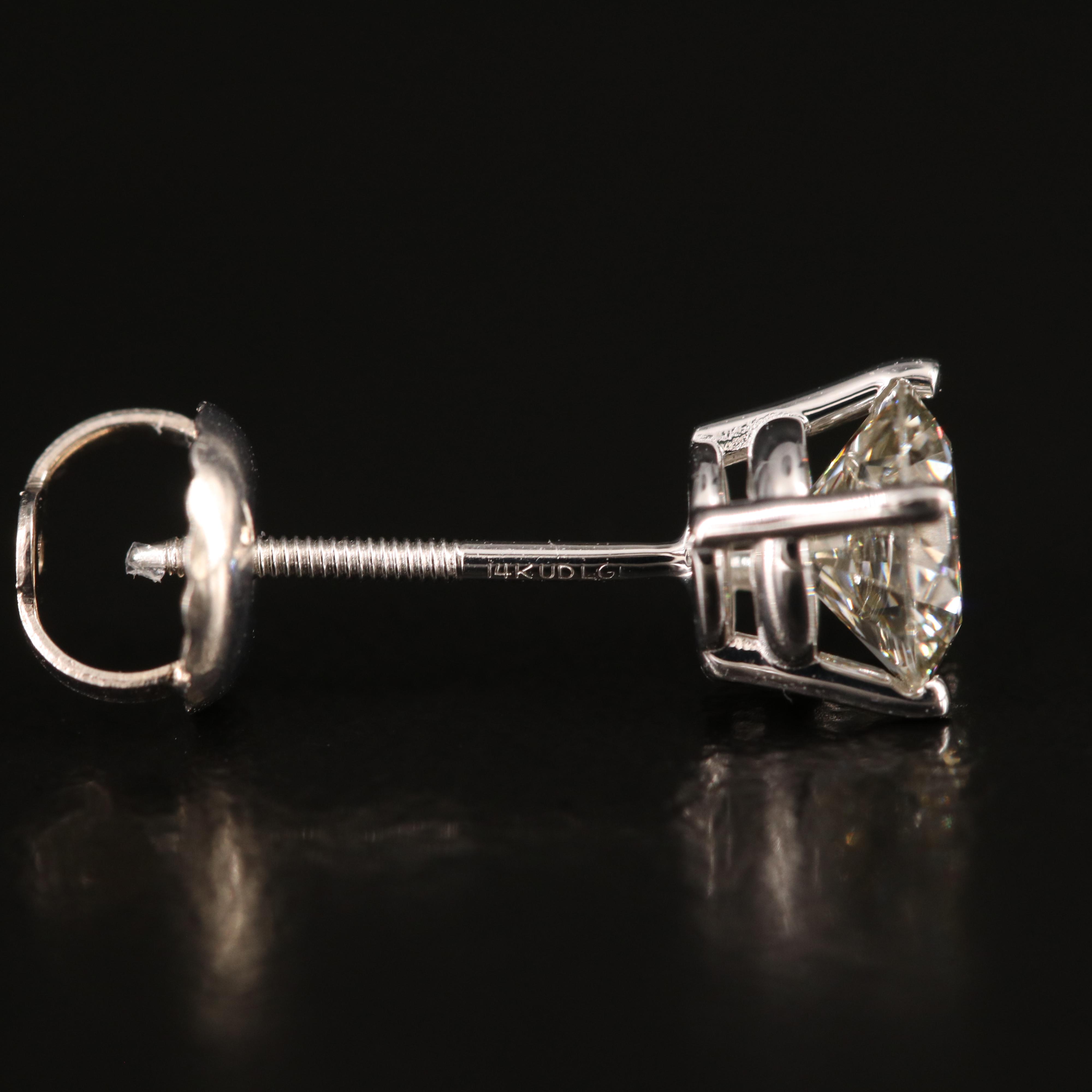 14K 1.10 CTW Lab Grown Diamond Stud Earrings