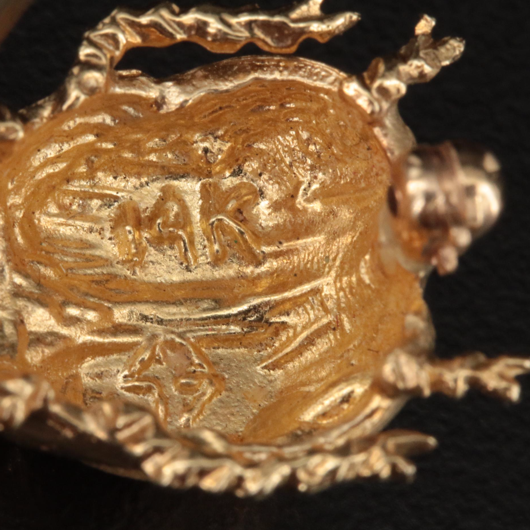 Vintage 14K Ladybug Brooch