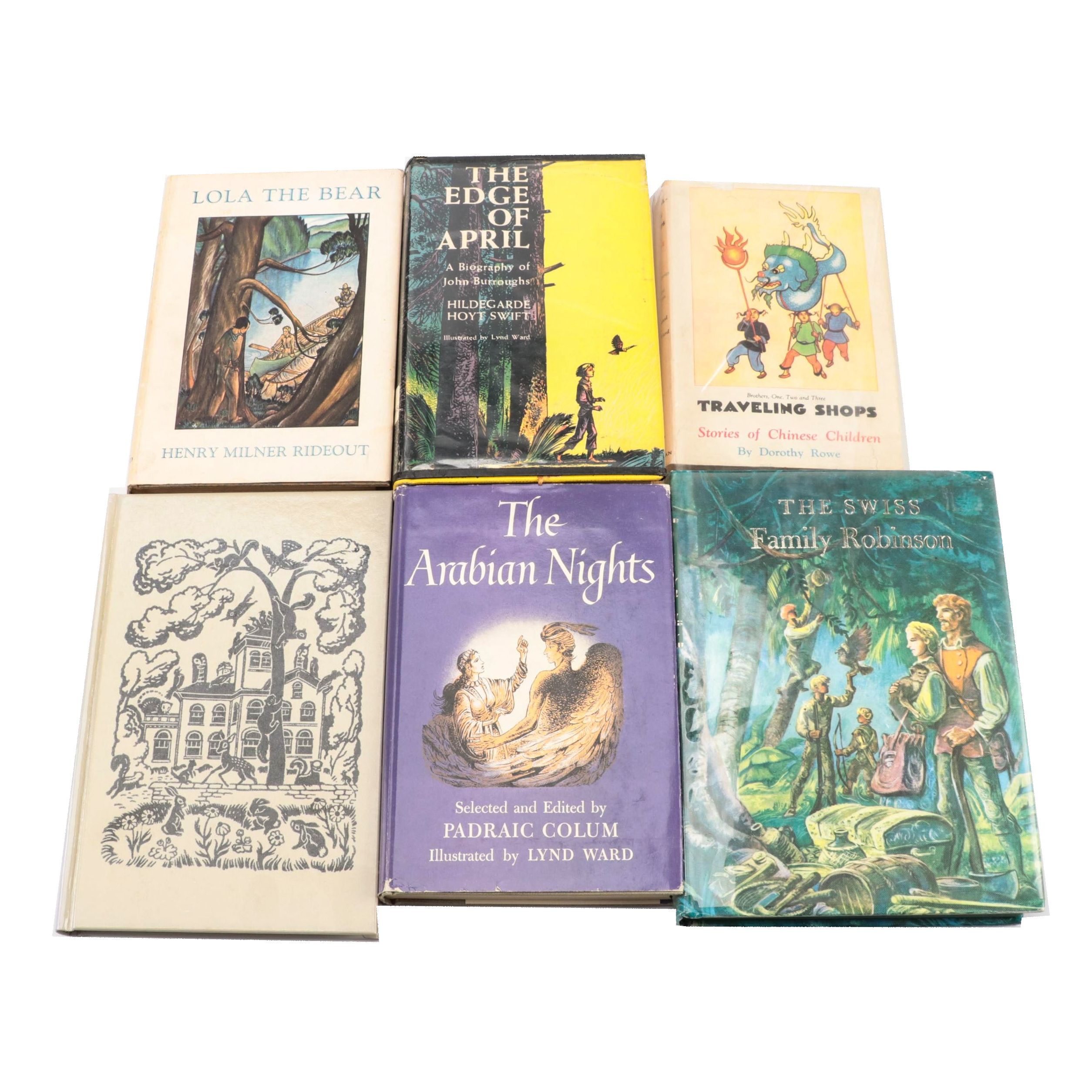 Lynd Ward Illustrated "The Swiss Family Robinson" by Johann Wyss and More Books