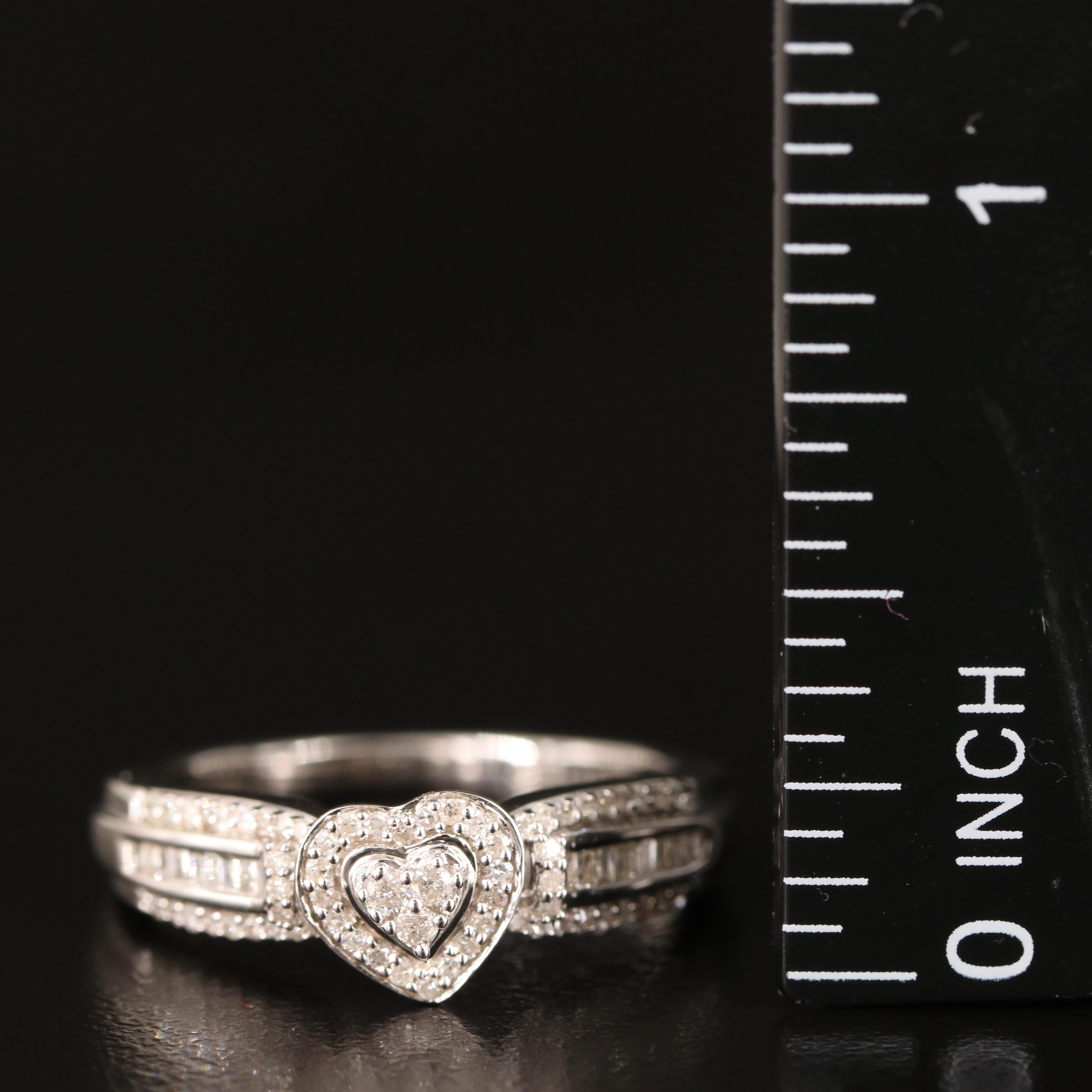 Sterling Diamond Ring