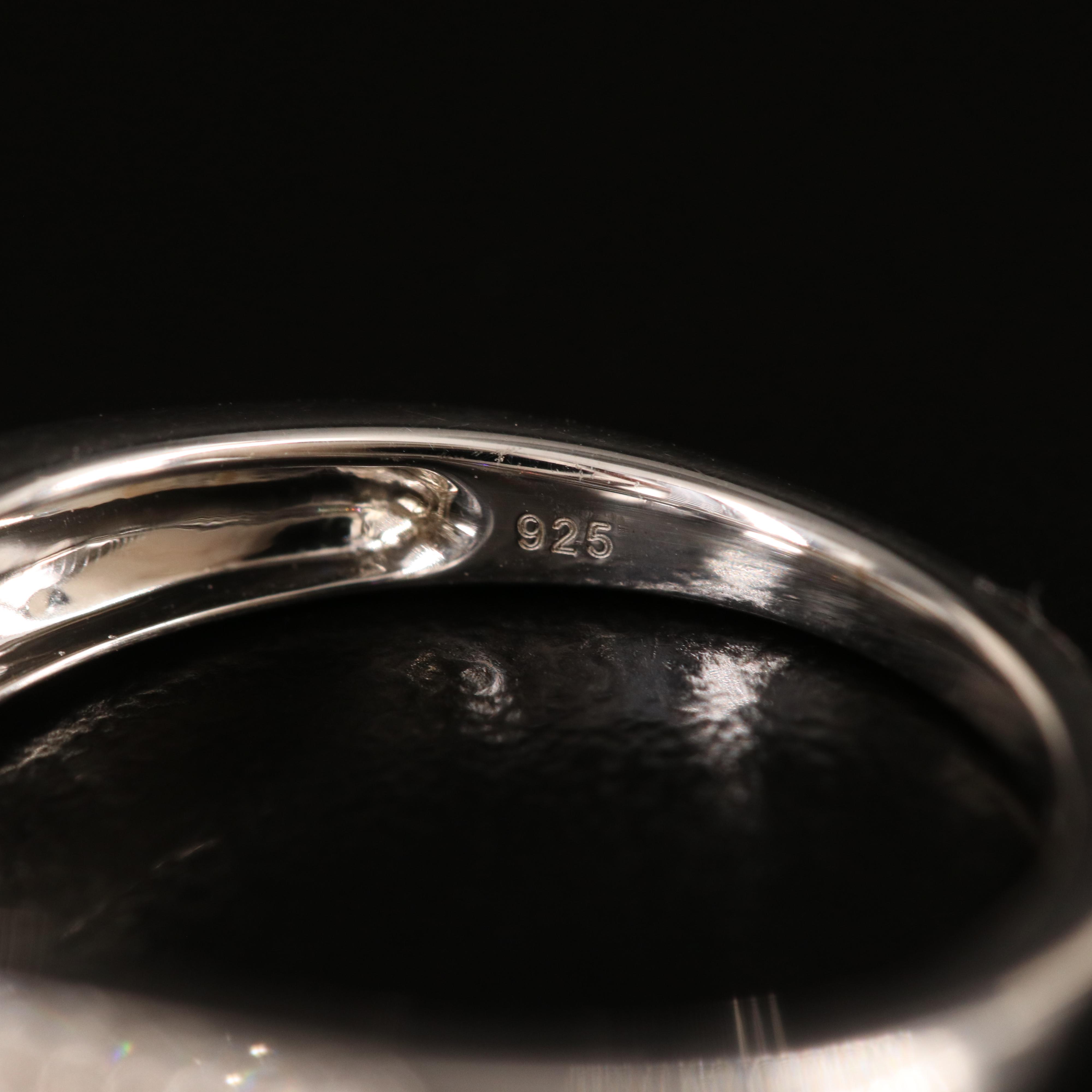 Sterling Diamond Ring