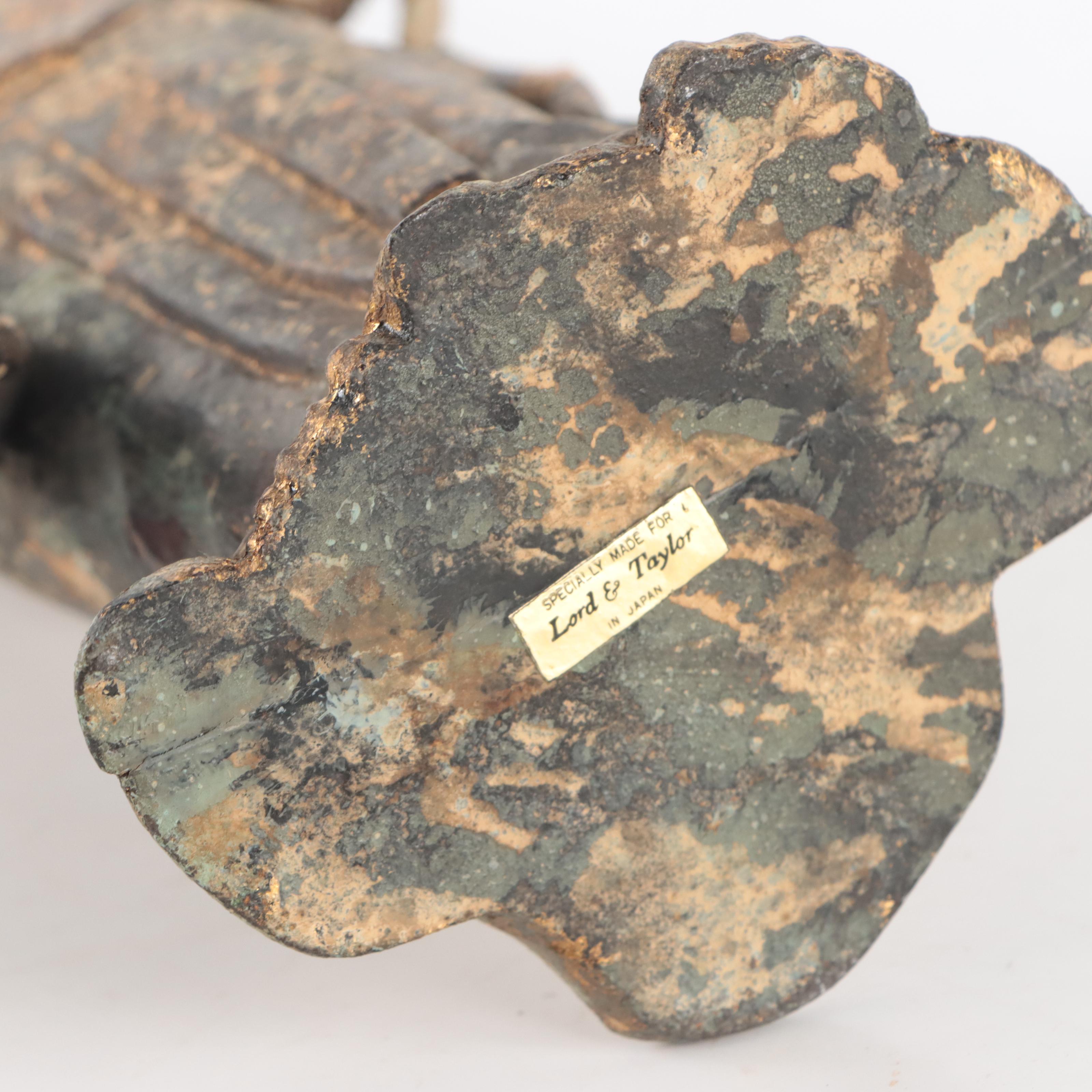 Lord & Taylor Metal Sculpture of Chinese Goddess Guanyin