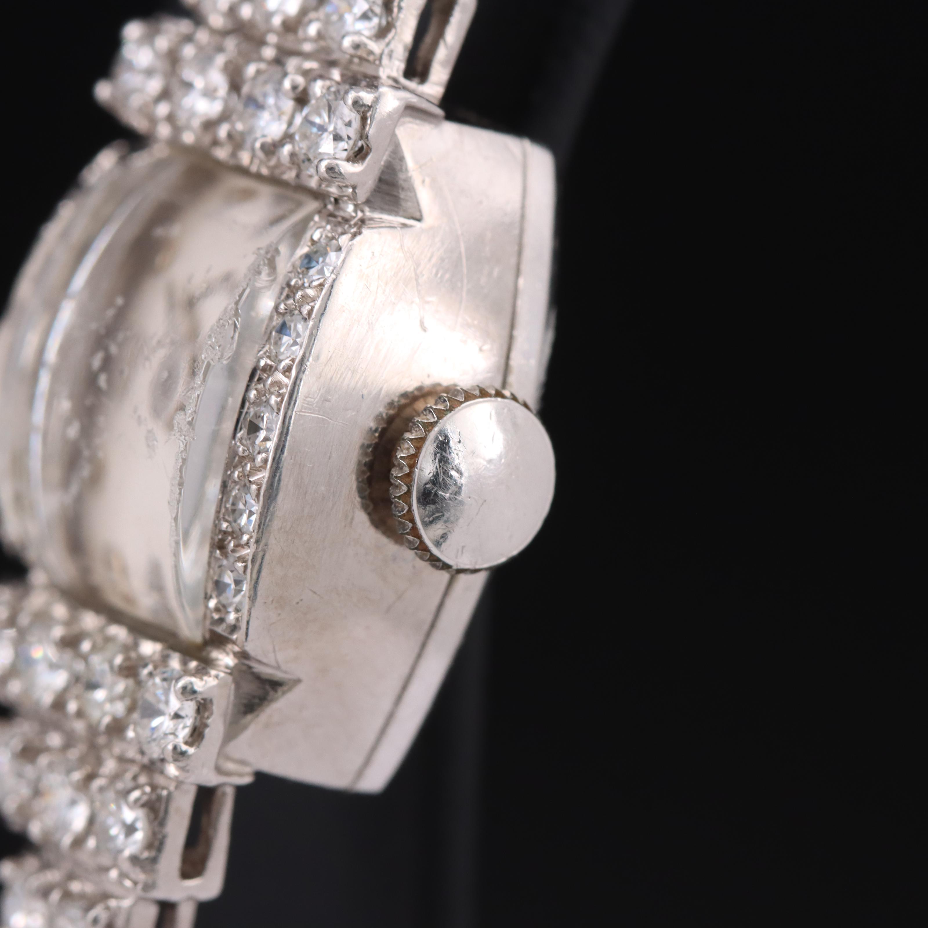 Hamilton Platinum 2.57 CTW Diamond Watch