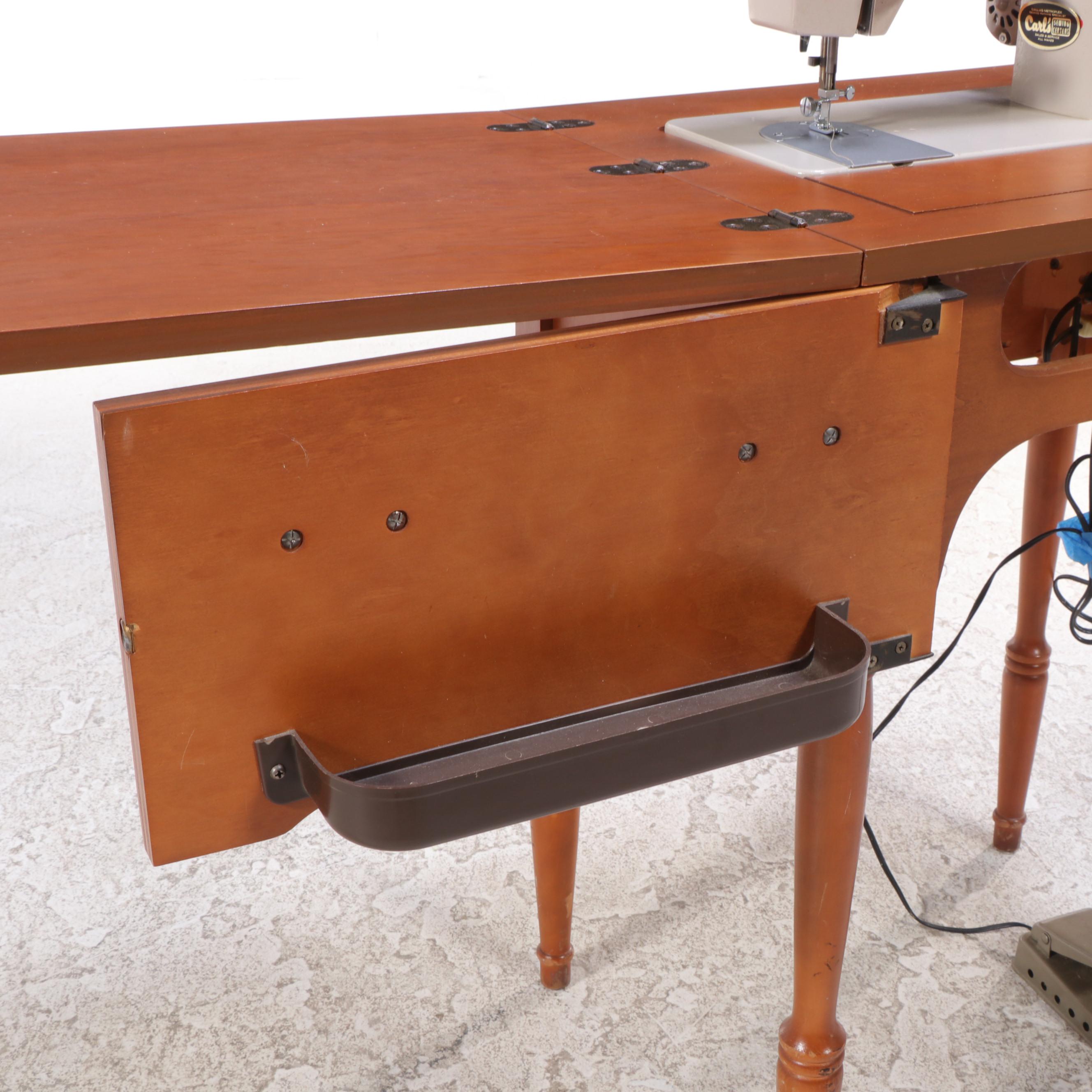 Dressmaker YM-40 Electric Sewing Machine with Sewing Table, Mid-20th Century