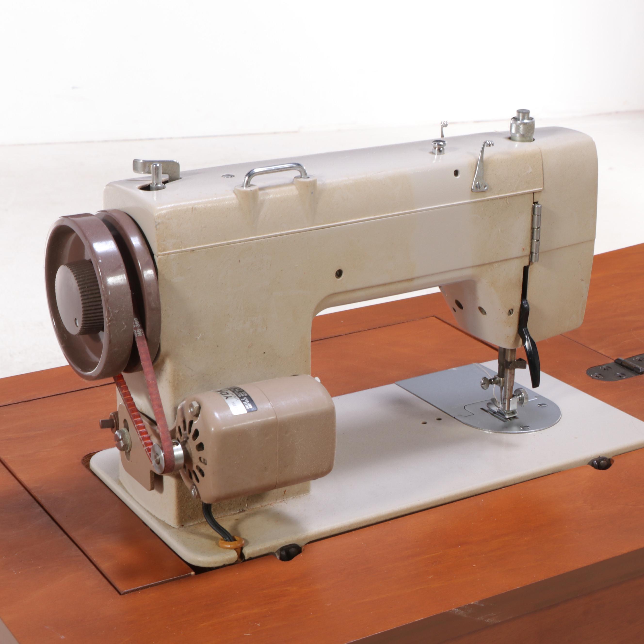 Dressmaker YM-40 Electric Sewing Machine with Sewing Table, Mid-20th Century