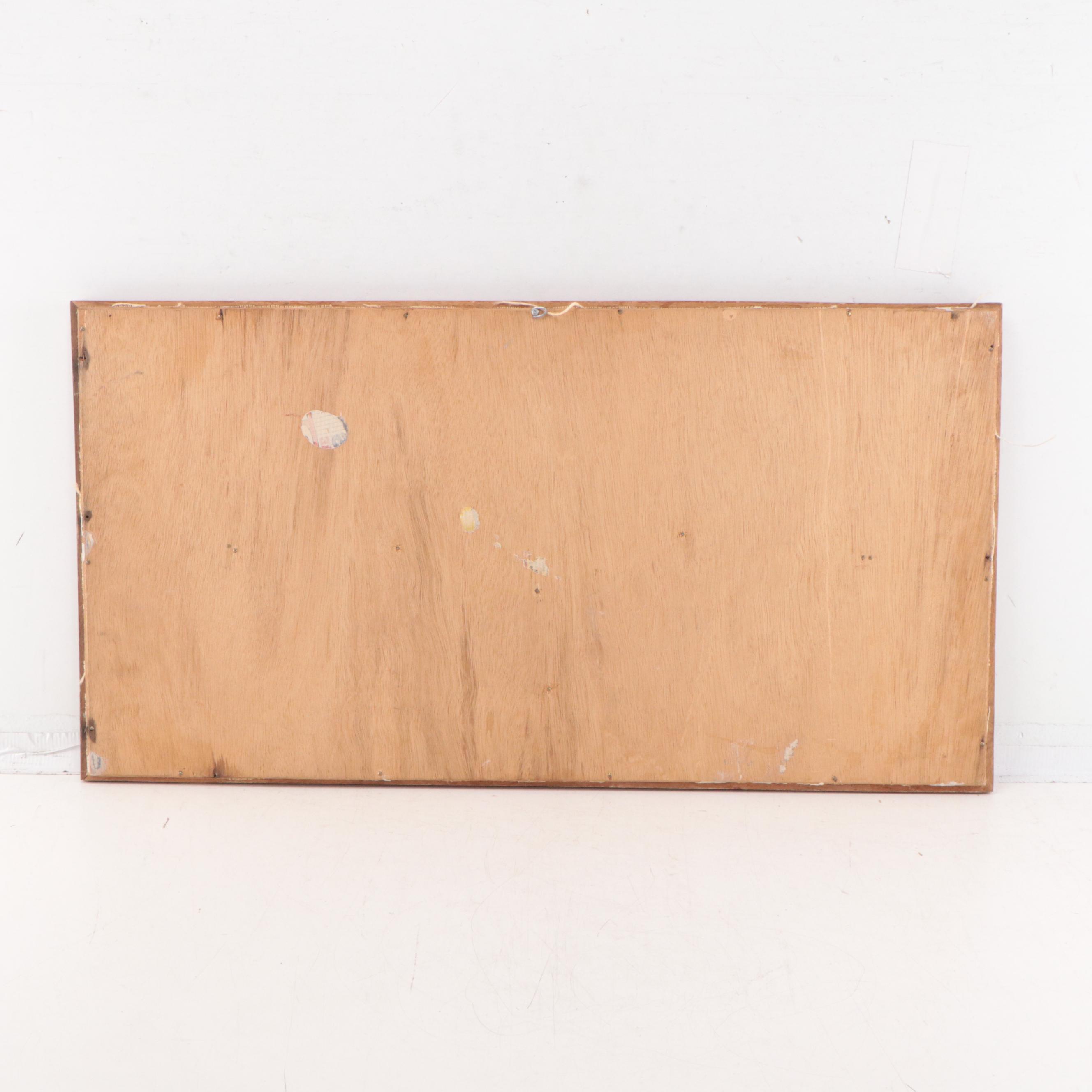 Master Army Aviator Wings Carved Wood Framed Wall Hanging