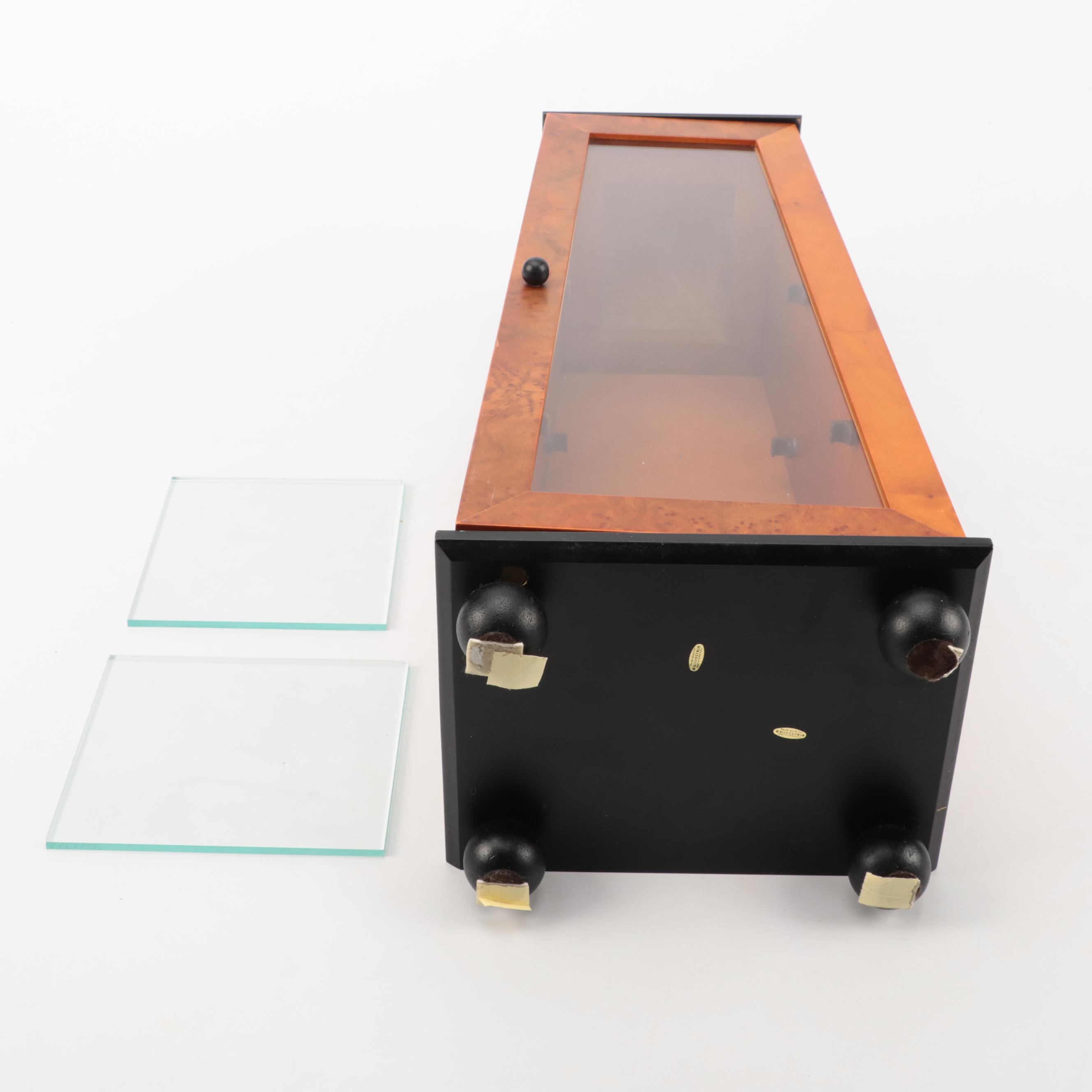 Silvestri Burl Tabletop Display Cabinet